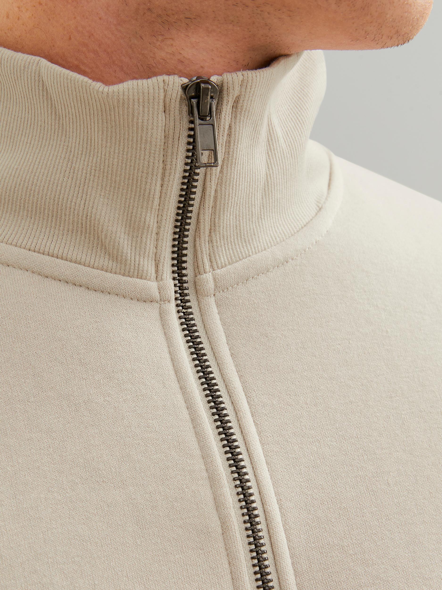 Jack & Jones Sweatshirt »JJEBRADLEY SWEAT HALF ZIP NOOS«, mit Stehkragen