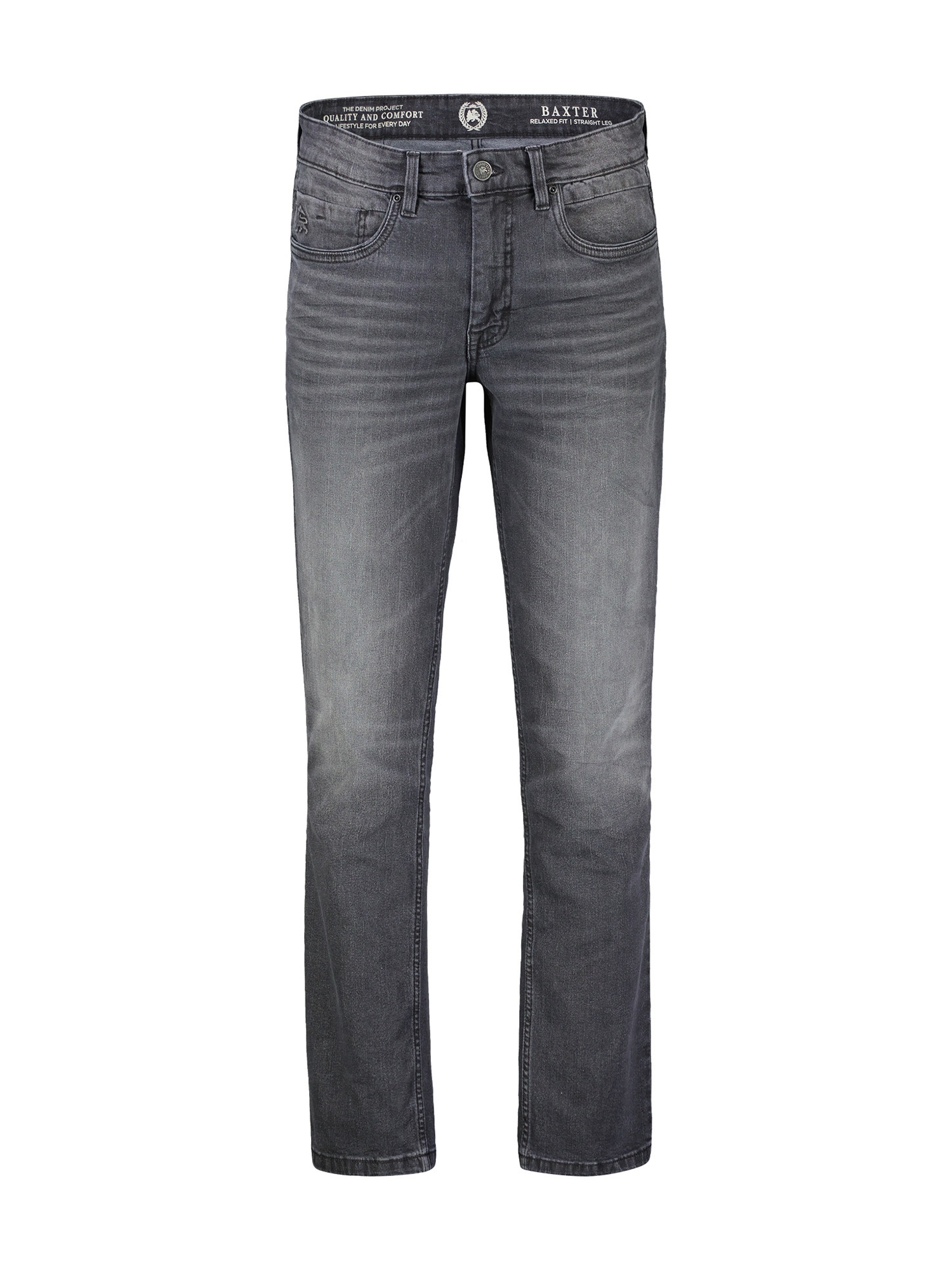 LERROS Relax-fit-Jeans "5-Pocket Stretch-Denim BAXTER in RELAXED FIT" Locker geschnittene Herren-Jeans mit geradem Beinverlauf