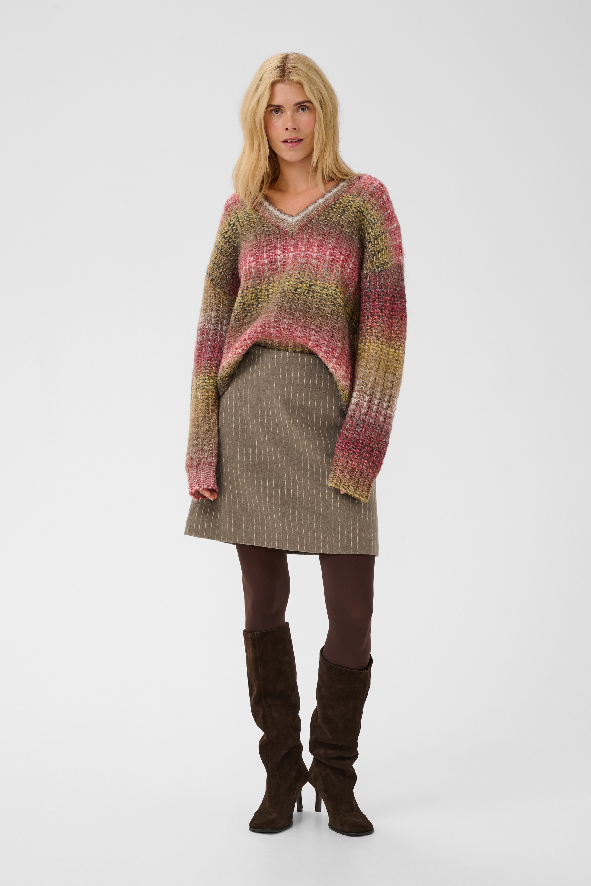 Culture Damen Beige Rock Keke - Bild 2