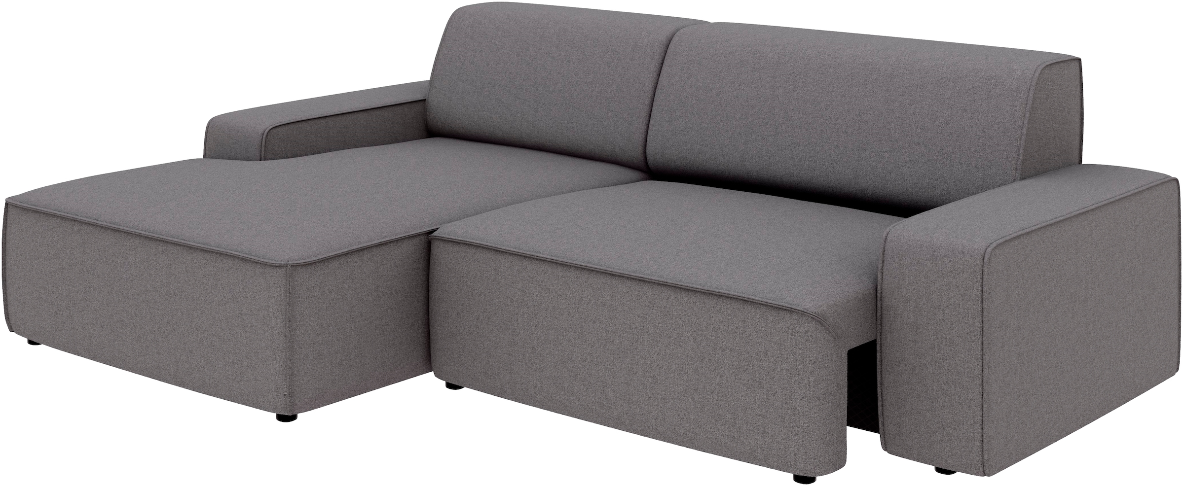 TRENDMANUFAKTUR Ecksofa »Graz, wahlweise mit Sitzvorschub und Bettkasten, L-Form, Breite 246 cm«, in Cord-, haustierfreundlichem LEO Struktur- oder LUMOS-3D-Bezug