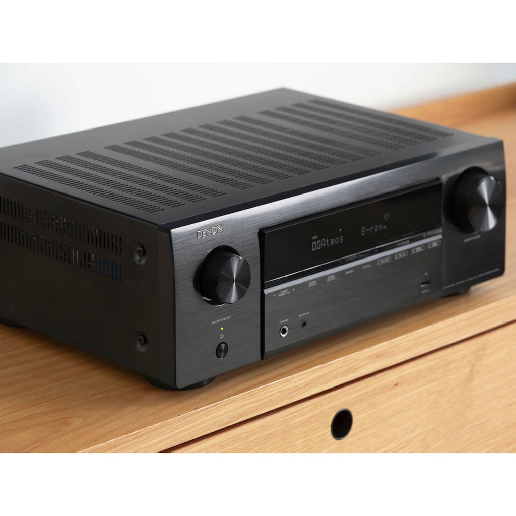 Denon AV-Receiver »AVR-X1800H«, 7.2, (Bluetooth-LAN (Ethernet)-WLAN FM Tuner-Hi-Res Audio-Internetradio-Sprachsteuerung-USB-Mediaplayer-Sleeptimer-Software Update über USB)