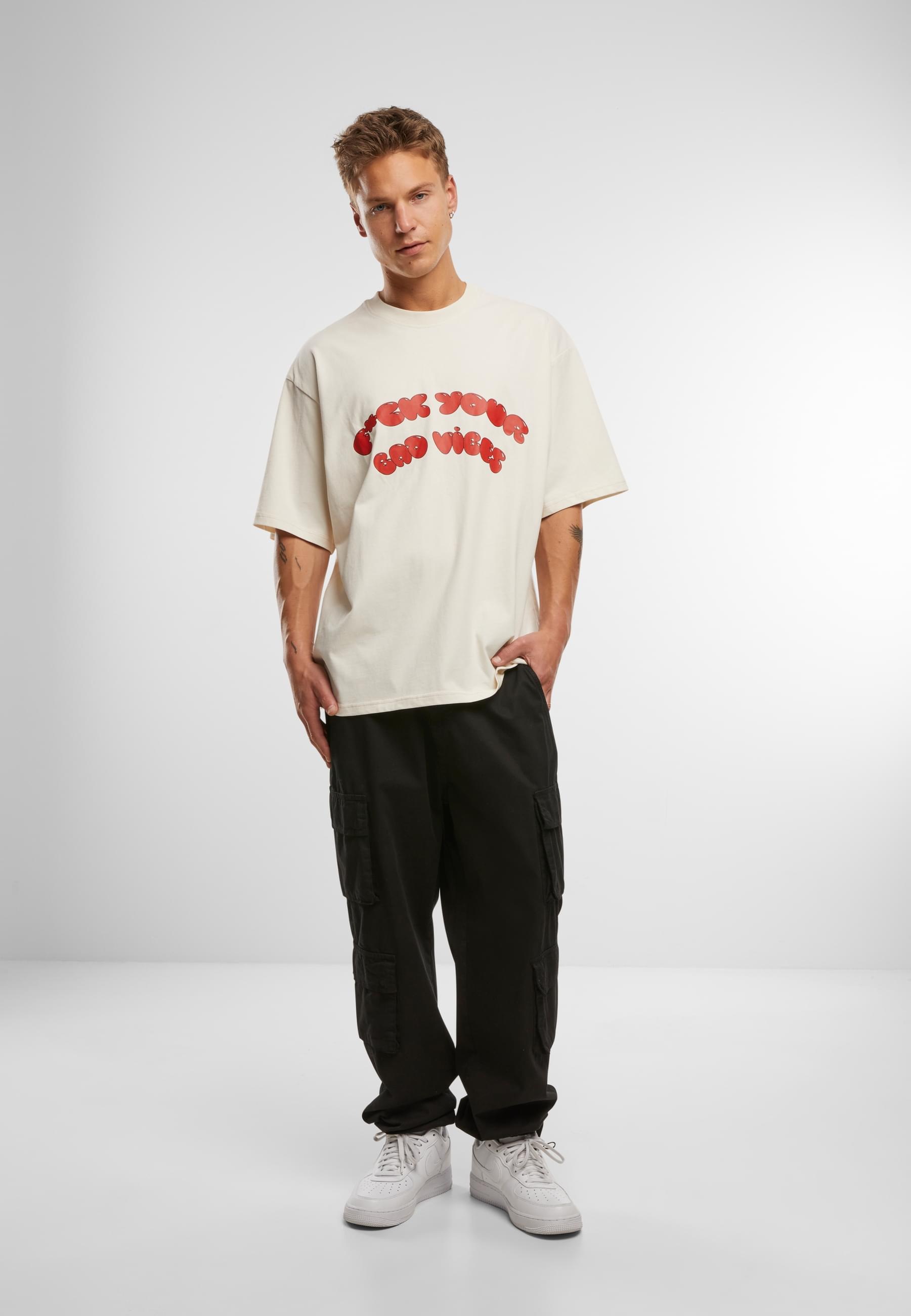 2Y Studios Kurzarmshirt »2Y Studios Herren Vibes Oversize Tee«, (1 tlg.)