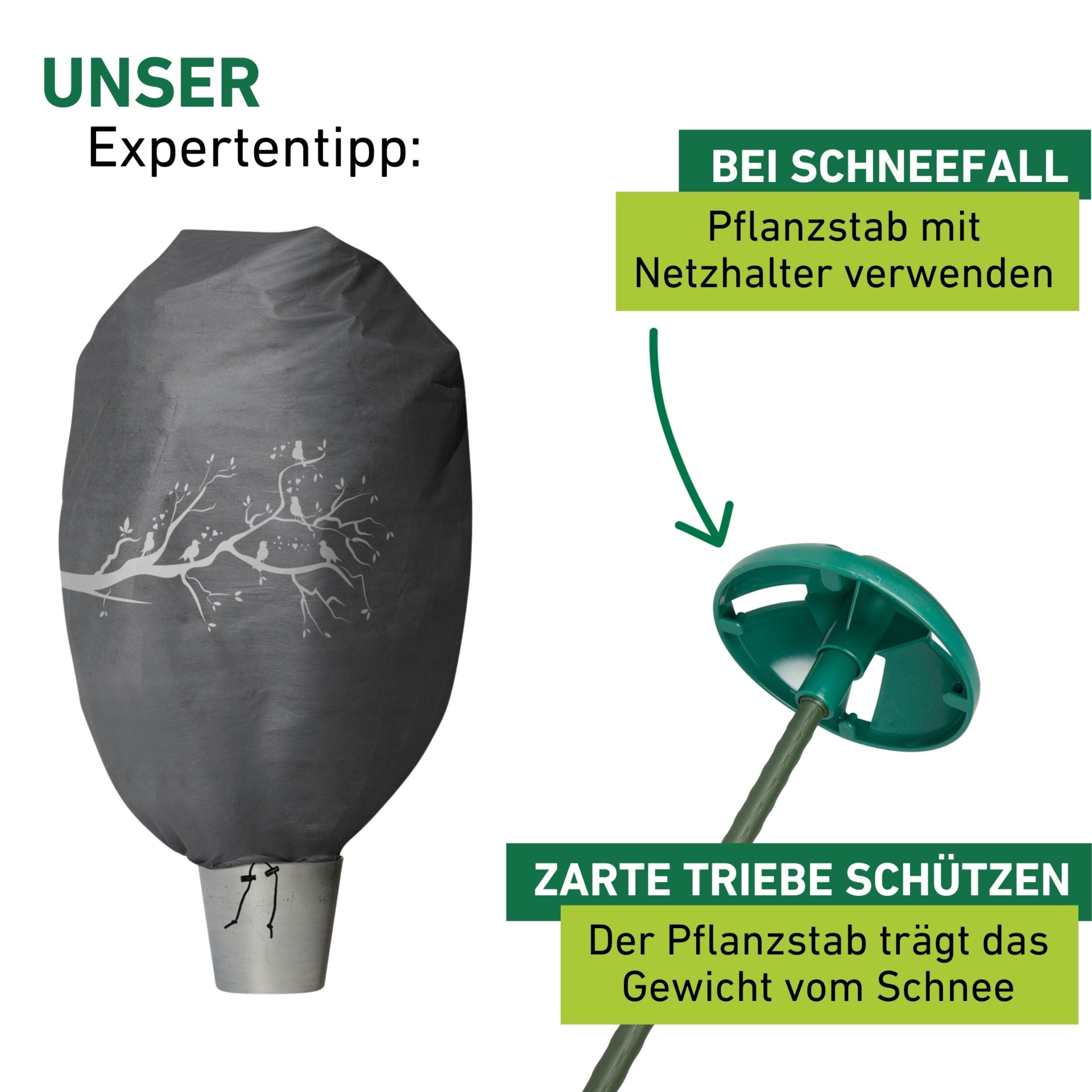 Windhager Winterschutzvlies »Winterschutz für Pflanzen, Vlieshaube, Frostschutz und Kälteschutz« licht-, wasser- und luftdurchlässig, 3x1,5 m, Stärke 30 g/m2
