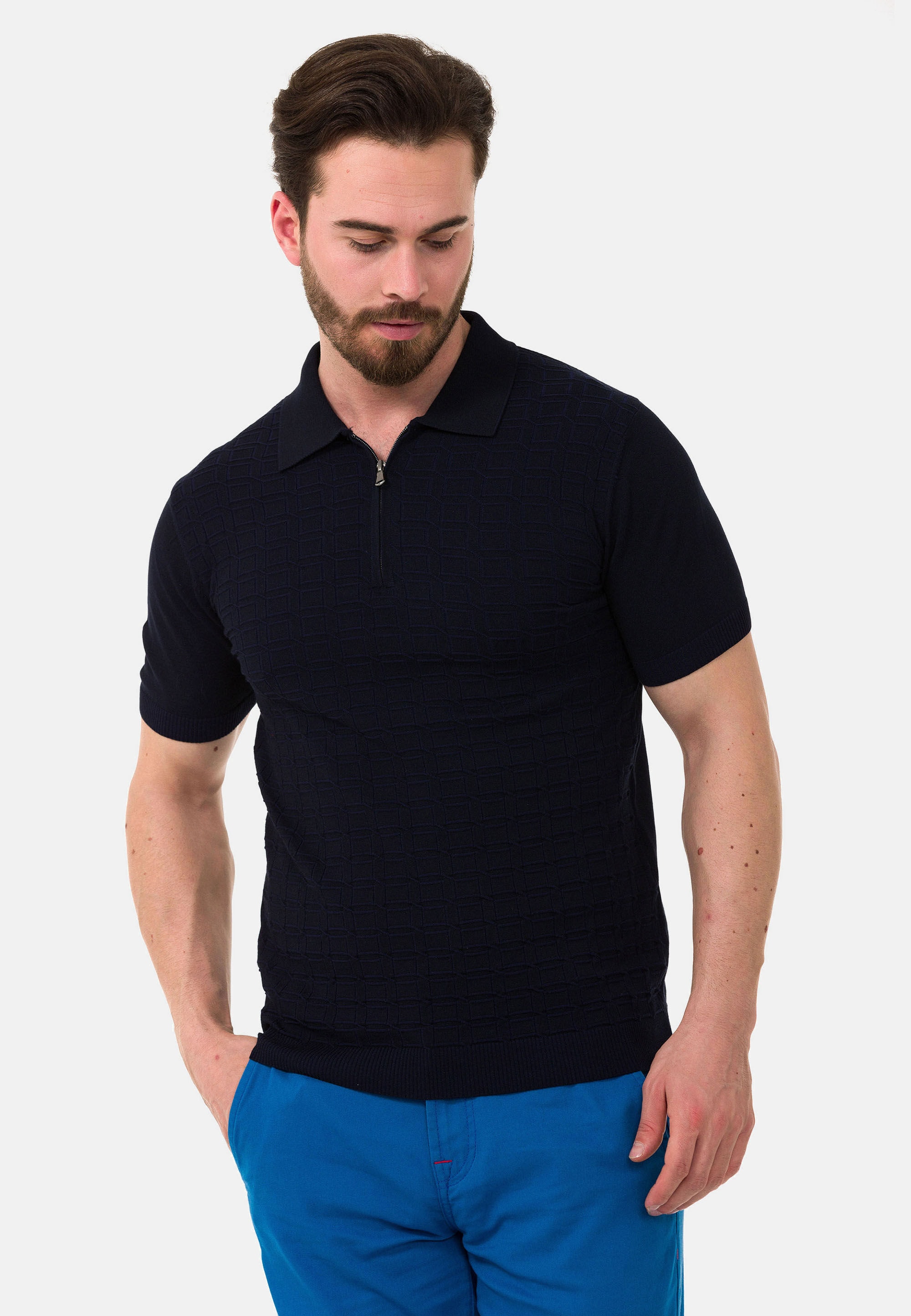 Cipo & Baxx T-Shirt »CT752« gerade geschnitten
