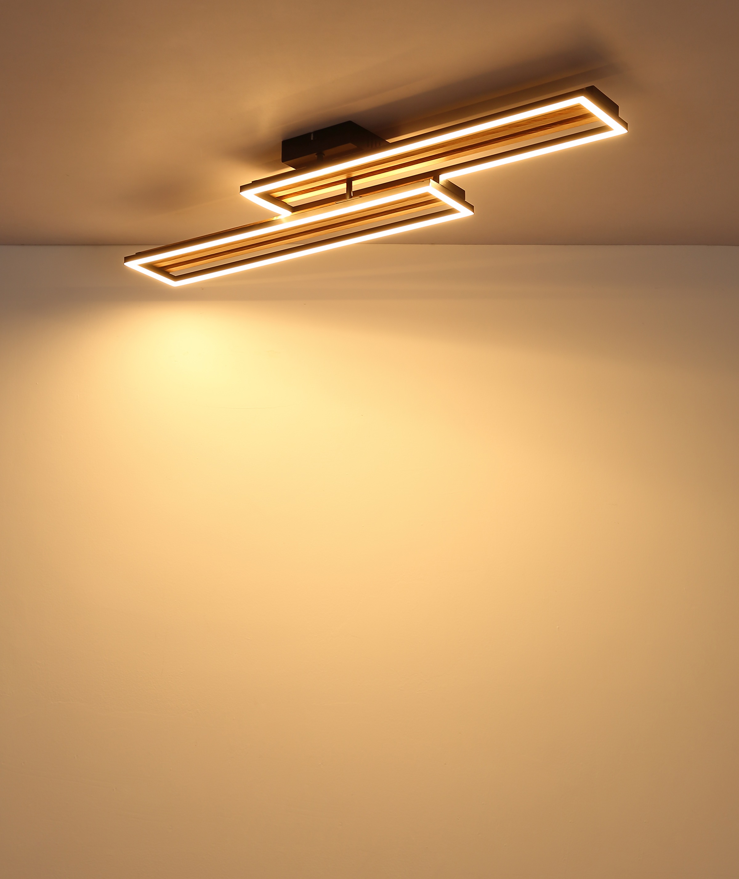 GLOBO LIGHTING Deckenleuchte »DAKARI I« LED-Modul 1 Stk. Warmweiß Deckenlampe Wohnzimmer-Leuchte Schlafzimmer-Leuchte Flur Küche