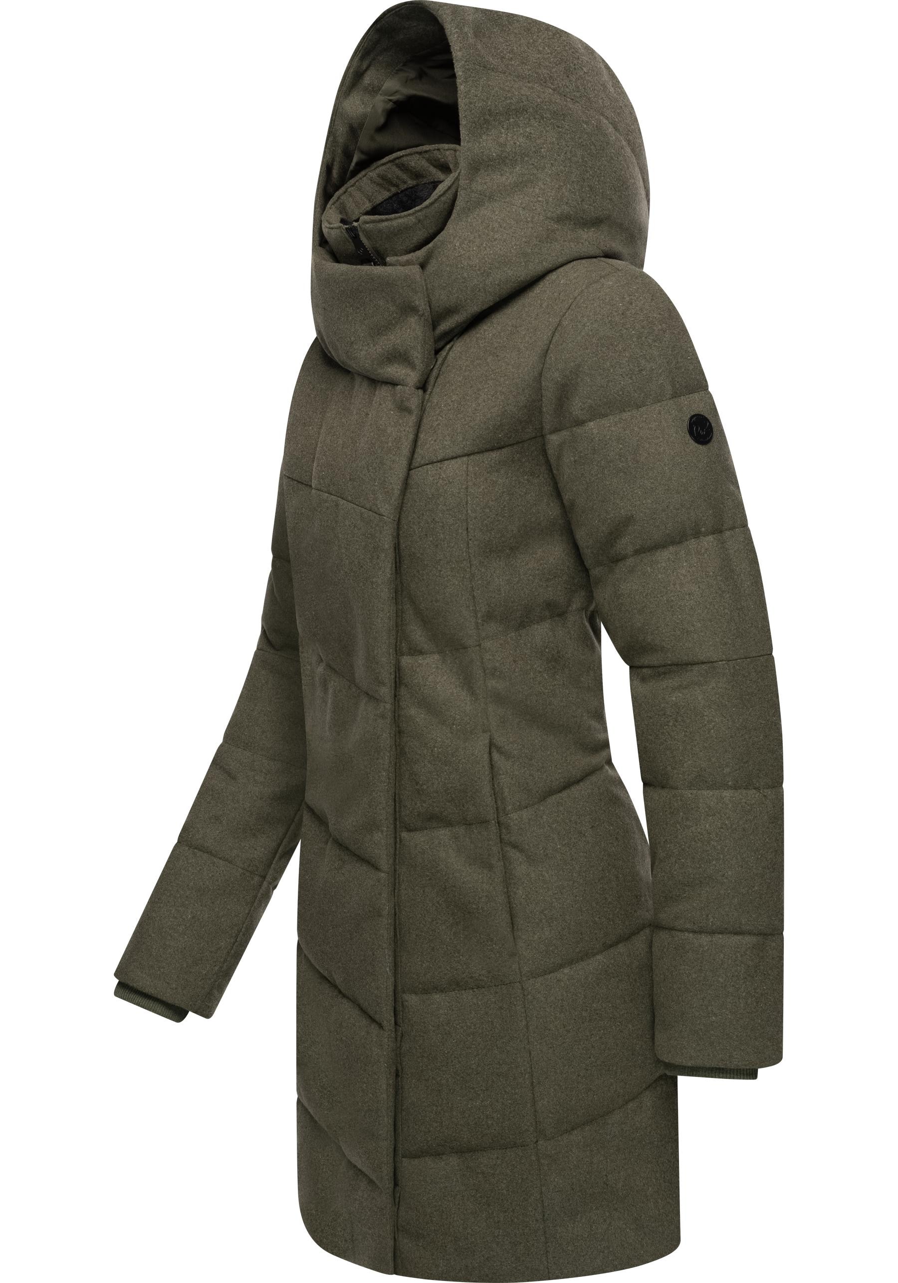 Ragwear Wintermantel »Pavla Coat«, stylischer Damen Steppmantel in Woll-Optik