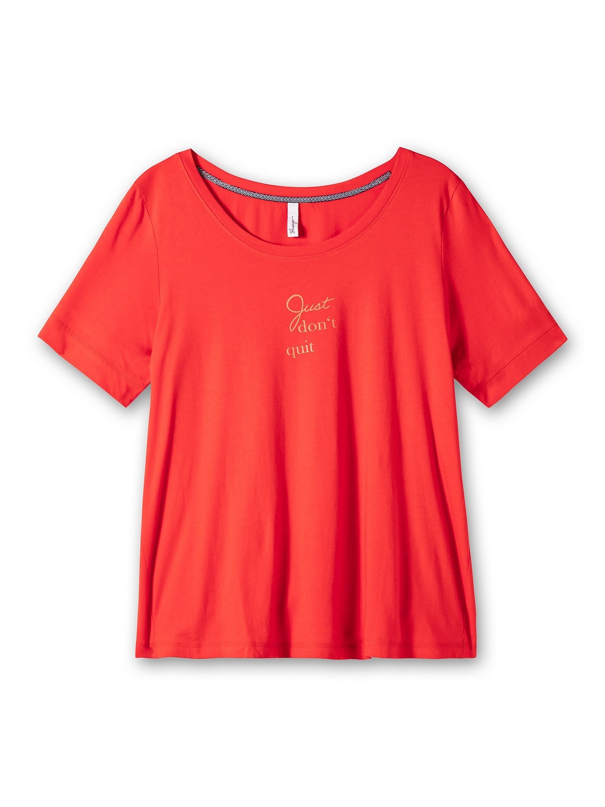 Sheego T-Shirt »Große Größen«, in Wordingprint kaufen A-Linie, für mit BAUR 