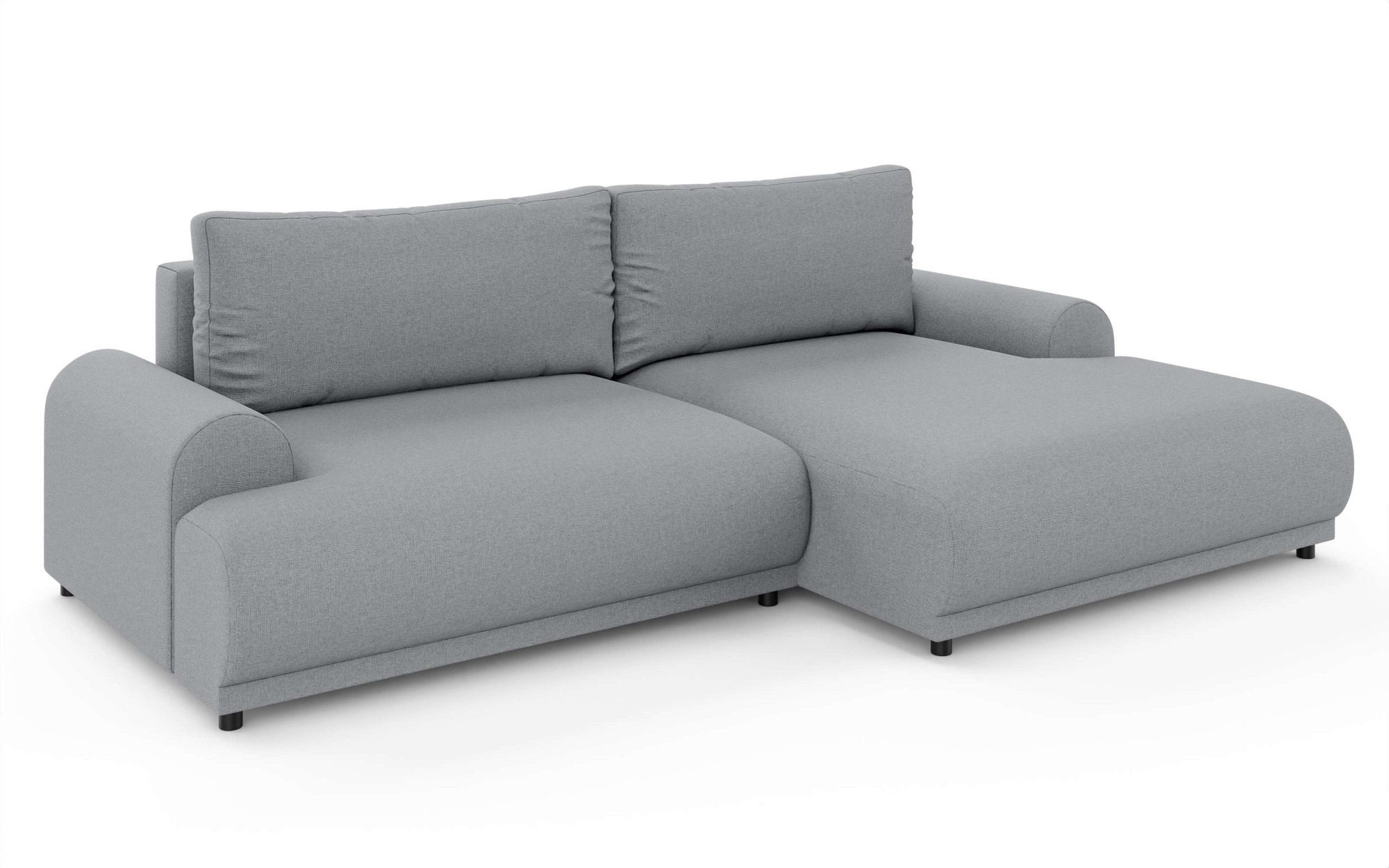 Home affaire Ecksofa »Marsby, mit Bettfunktion und Bettkasten, Maße: B/H/T 242/65/145 cm« L-Form mit Wellenunterfederung, Recamiere links oder rechts bestellbar