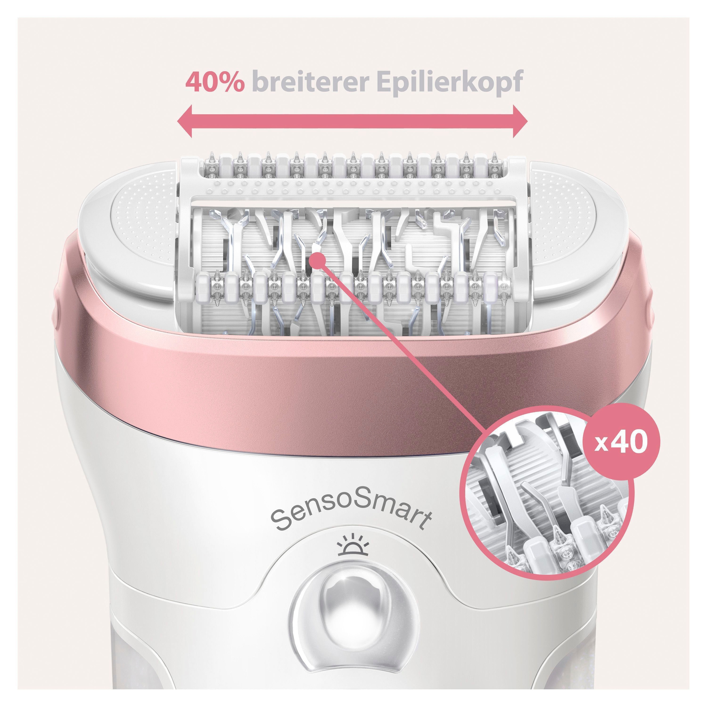 Braun Epilierer »Silk-épil 9 9-725«, 4 St. Aufsätze, Micro-Grip-Pinzetten-Technologie