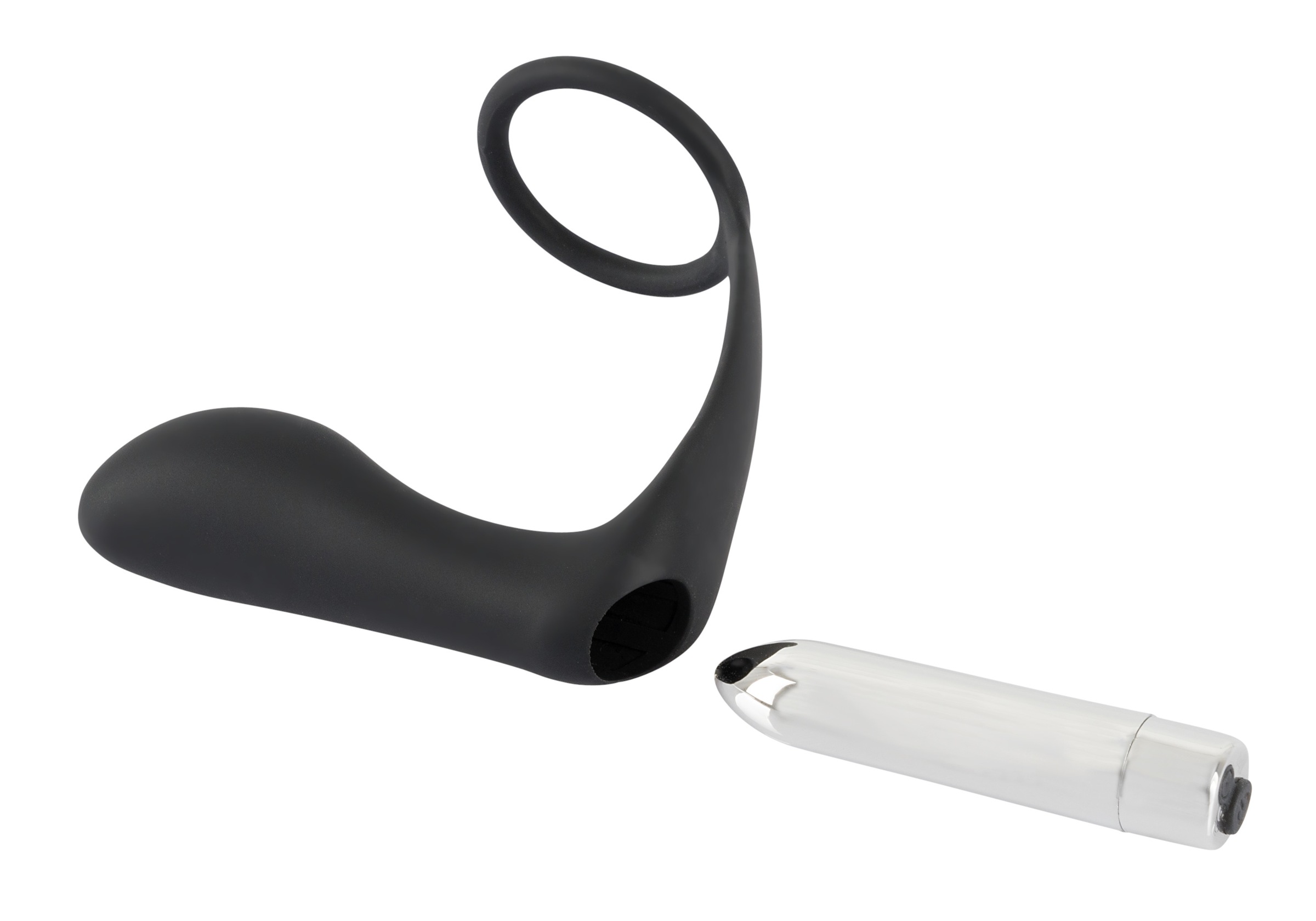BLACK VELVETS Anal-Stimulator »Analplug mit Penisring Vibrating Ring & Plug« ()
