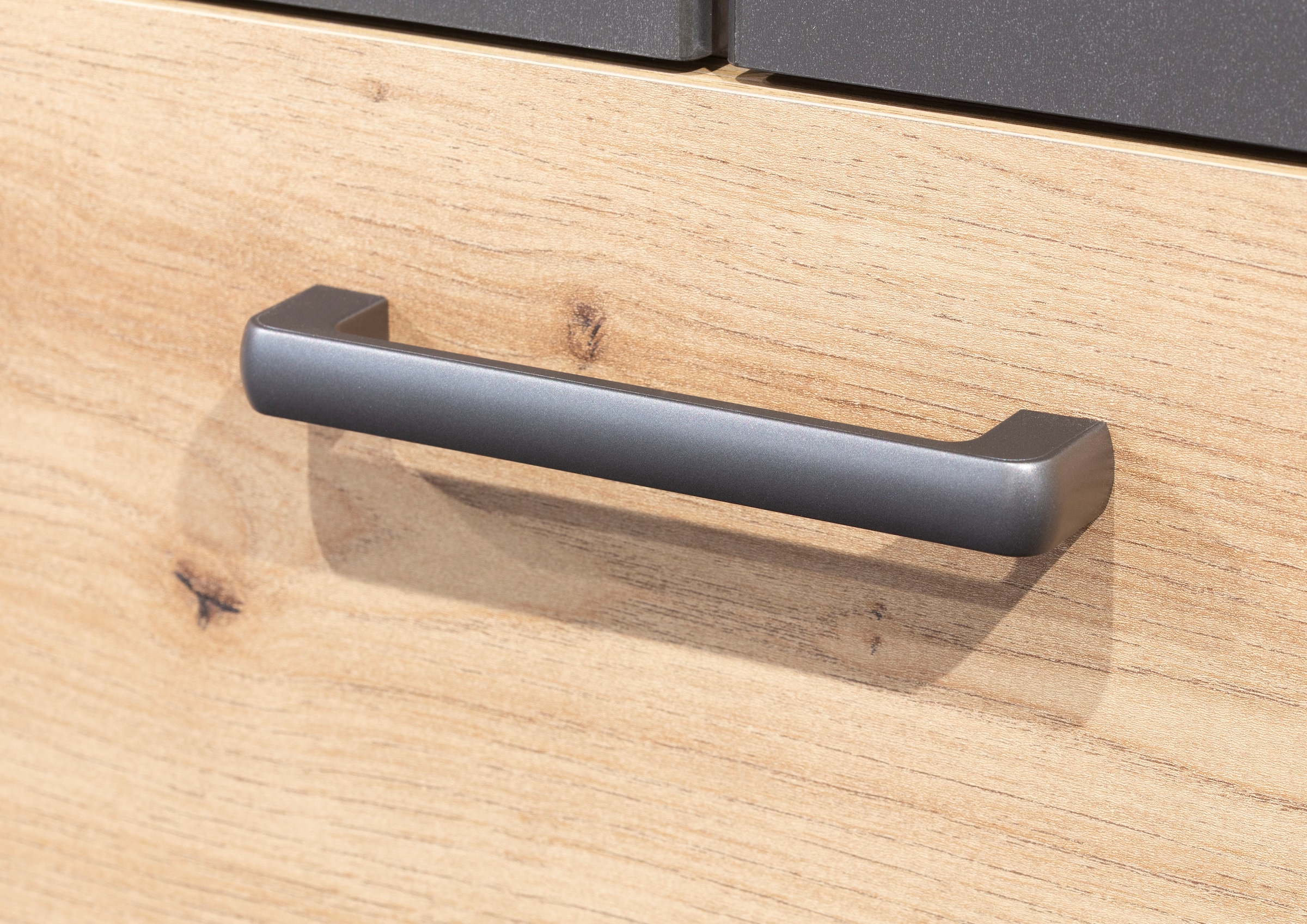 rauch Drehtürenschrank »Kleiderschrank Schrank Garderobe Wäscheschrank BARI mit Spiegel«, mit Schubkästen und modernem Griff in Graumetallic MADE IN GERMANY