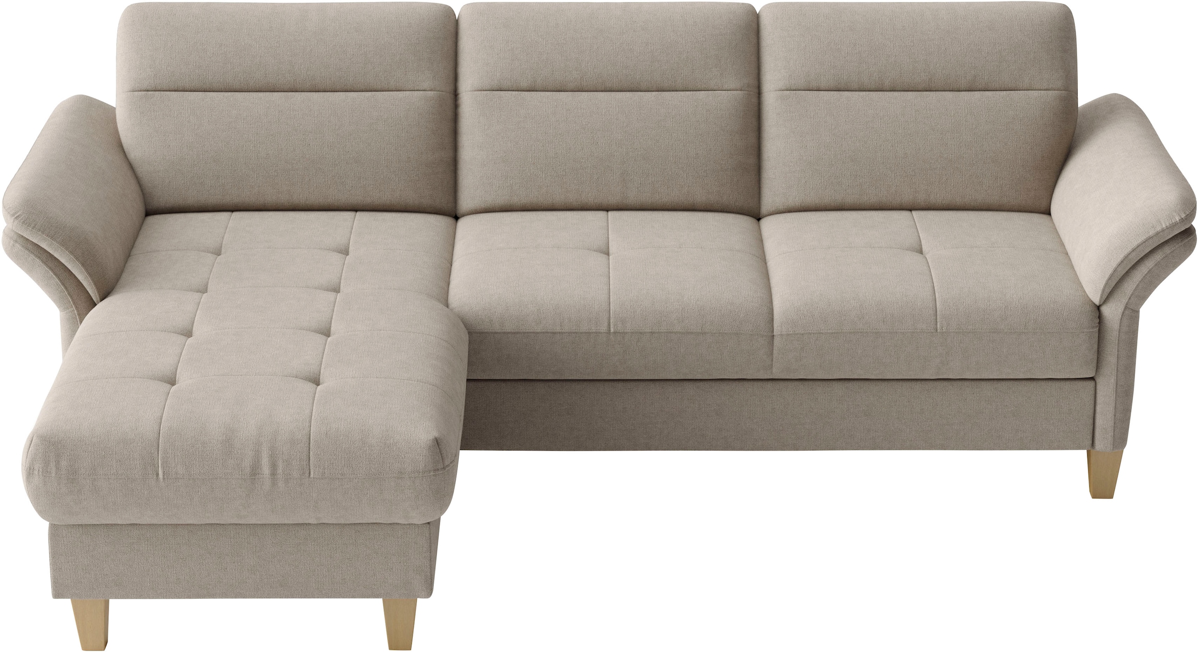sit&more Ecksofa »Pamela, L-Form, B:230 cm« mit Federkern