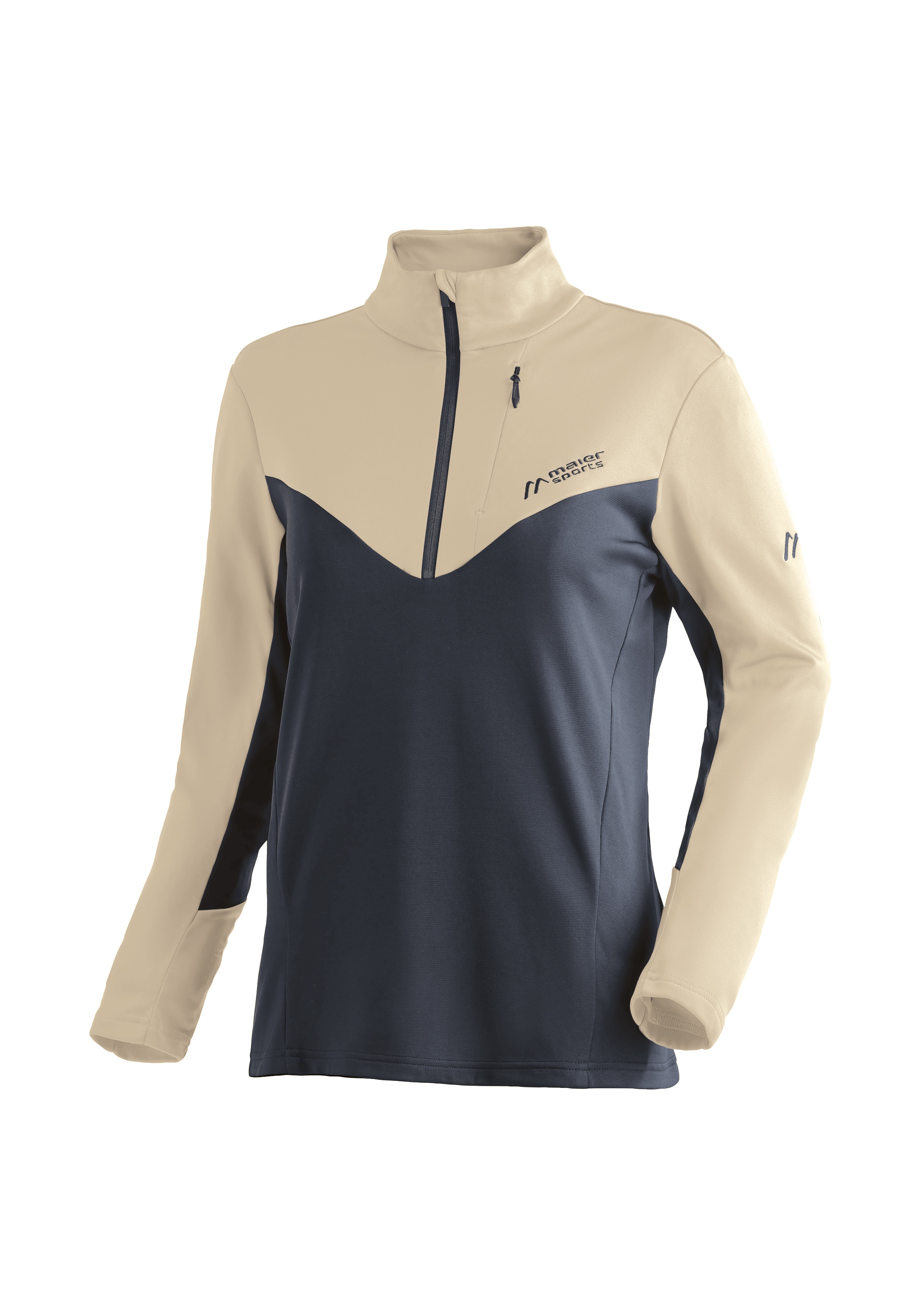 Maier Sports Rollkragenpullover "Evii" Damen Midlayer, warmes und schnelltrocknendes Fleece