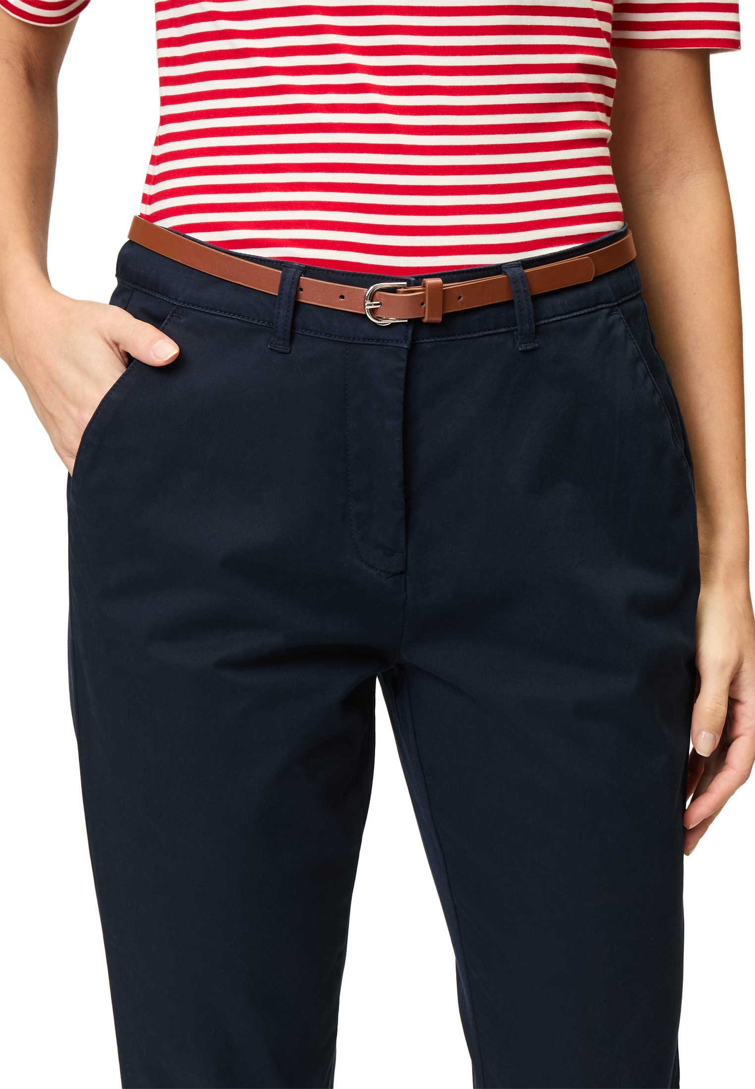 Zero Chinohose »zero Chinohose mit Gürtel 28 Inch«, Gürtel