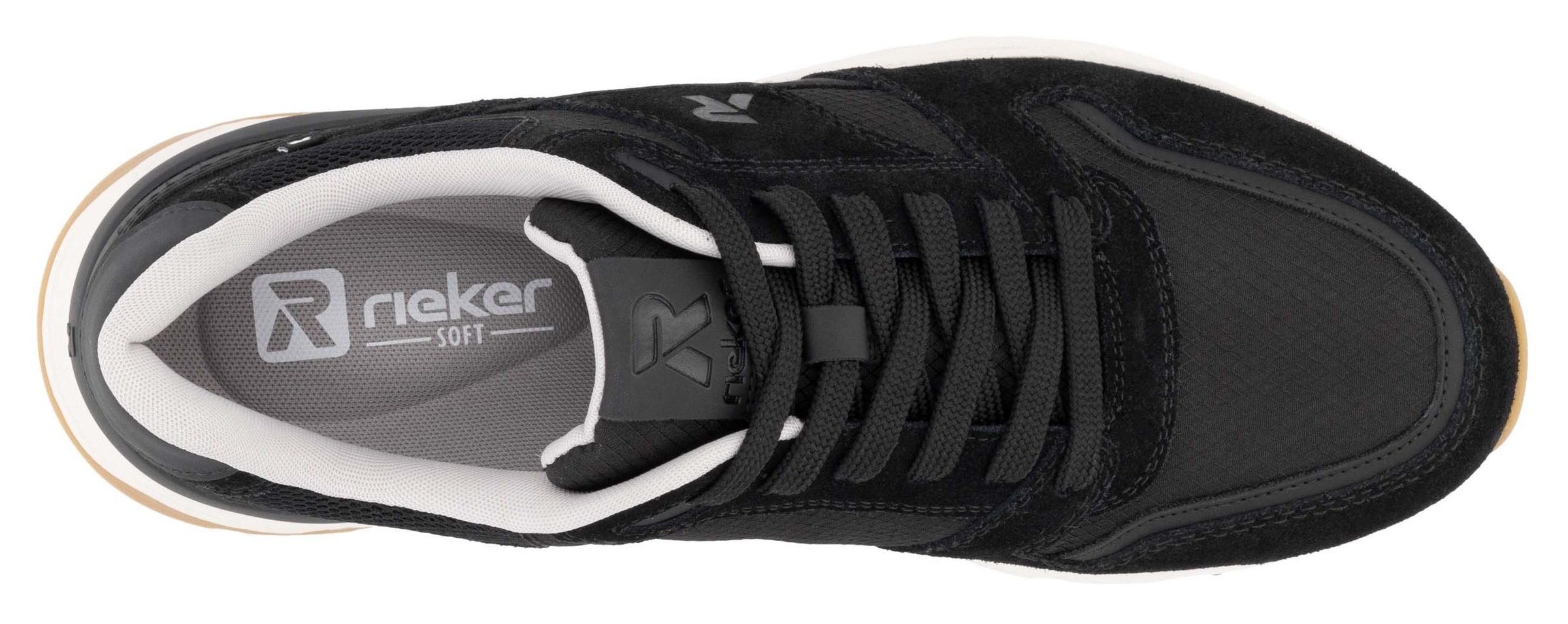 RIEKER Sport Sneaker, Schnürschuh, Halbschuh, Freizeitschuh mit Soft-Innensohle