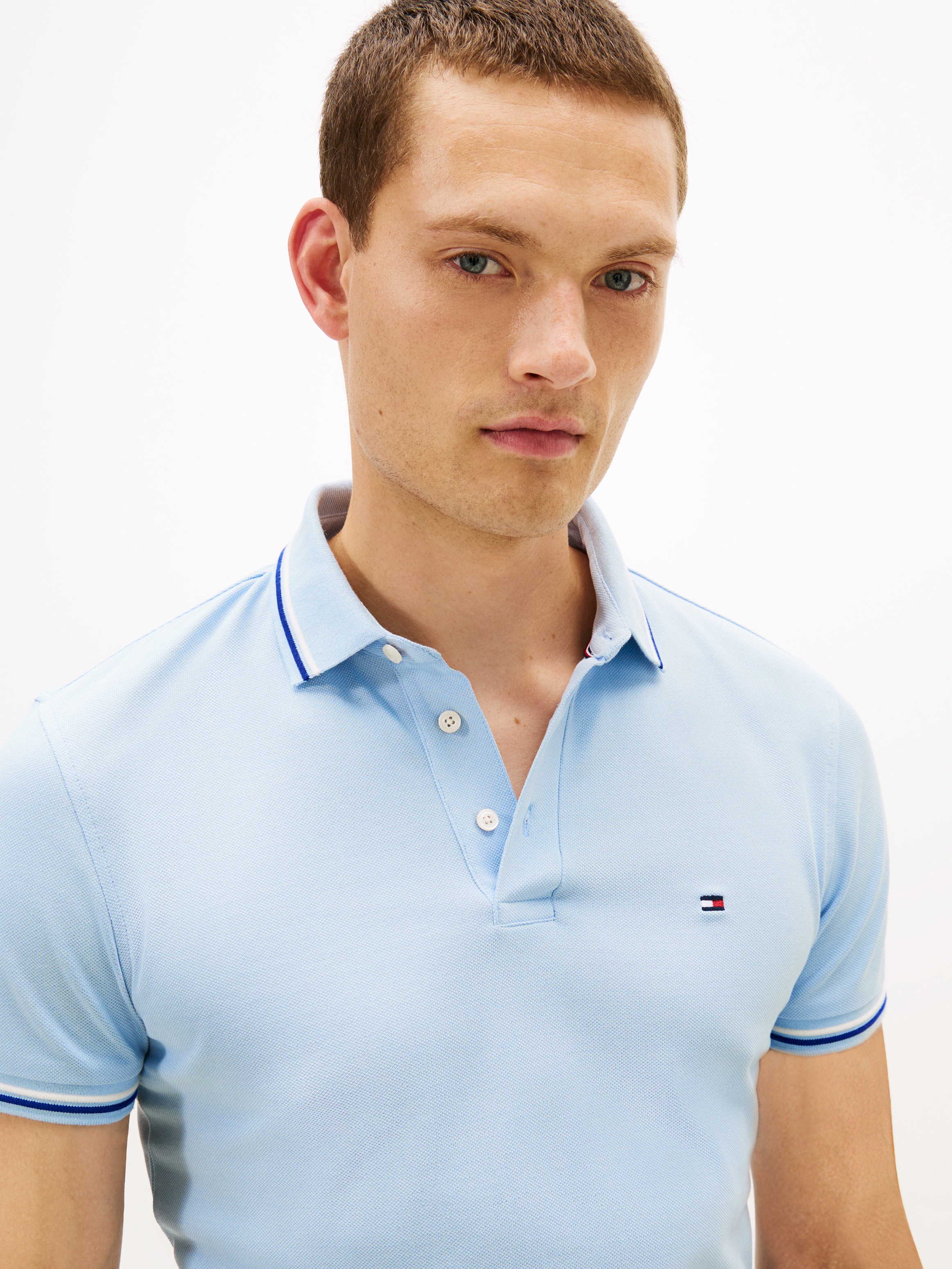 Tommy Hilfiger Poloshirt "TOMMY TIPPED SLIM POLO" günstig online kaufen