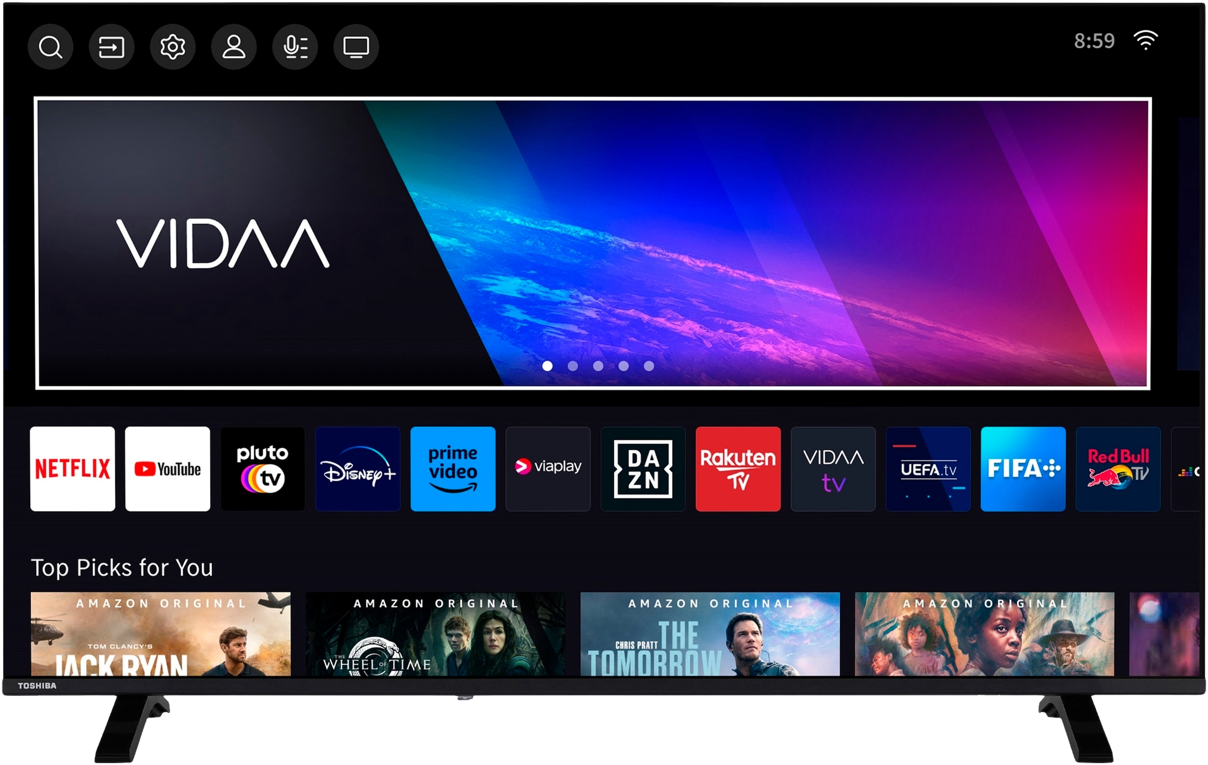 Toshiba DLED-Fernseher »50UV1563DDW« 126 cm/50 ″ Smart-TV