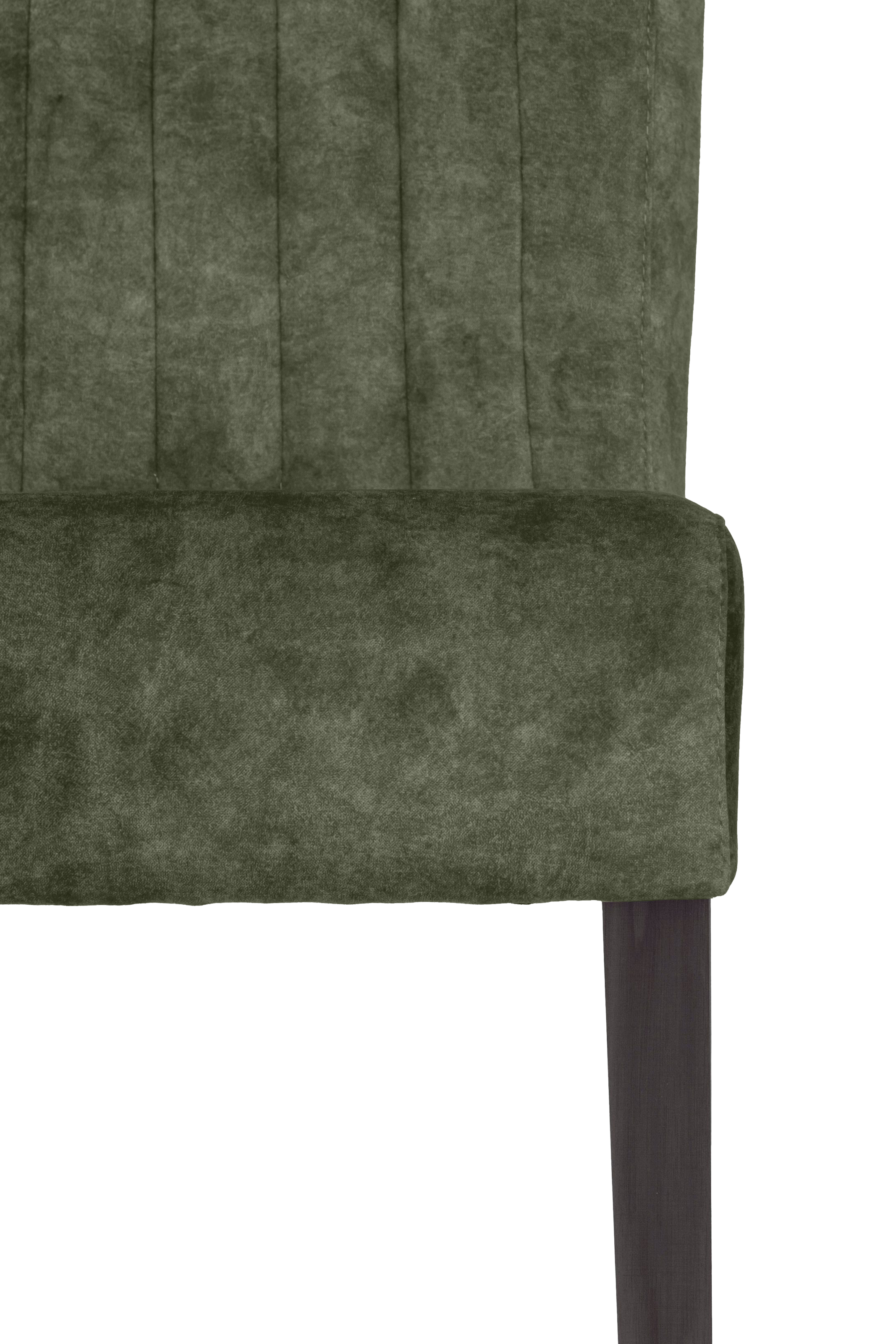 Home affaire 4-Fußstuhl, (Set), 2 St., Samtvelours, vertikale Nähte in der Rückenlehne