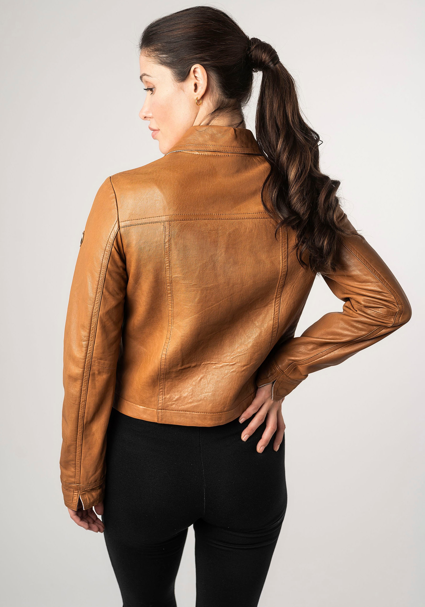 Mauritius Lederjacke »MWLefei«, mit Brusttaschen
