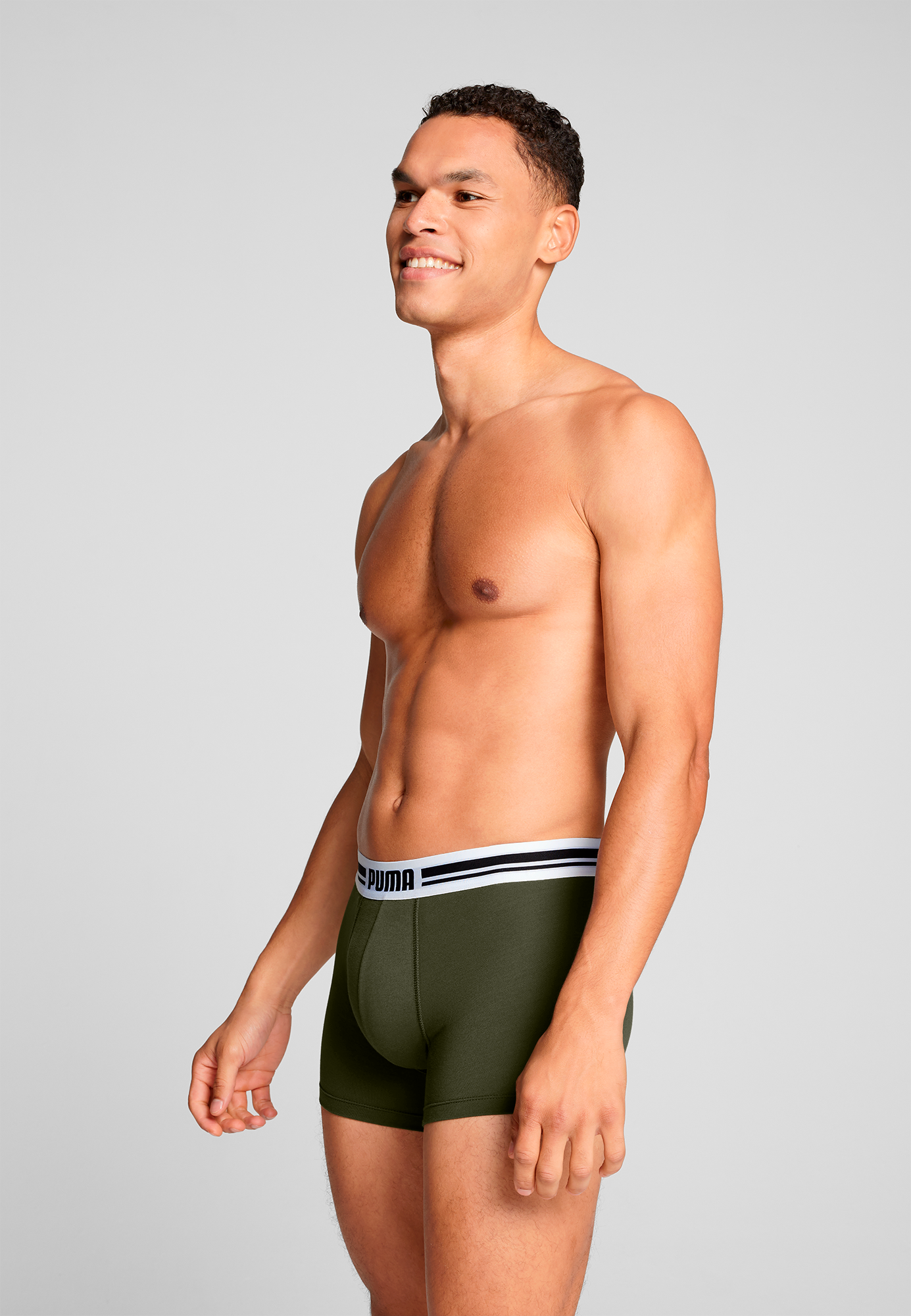 Thumbnail - PUMA Boxershorts "PUMA MEN EVERYDAY PLACED LOGO BOXERS 2P" Packung, 2er Pack, mit Logo Webbund