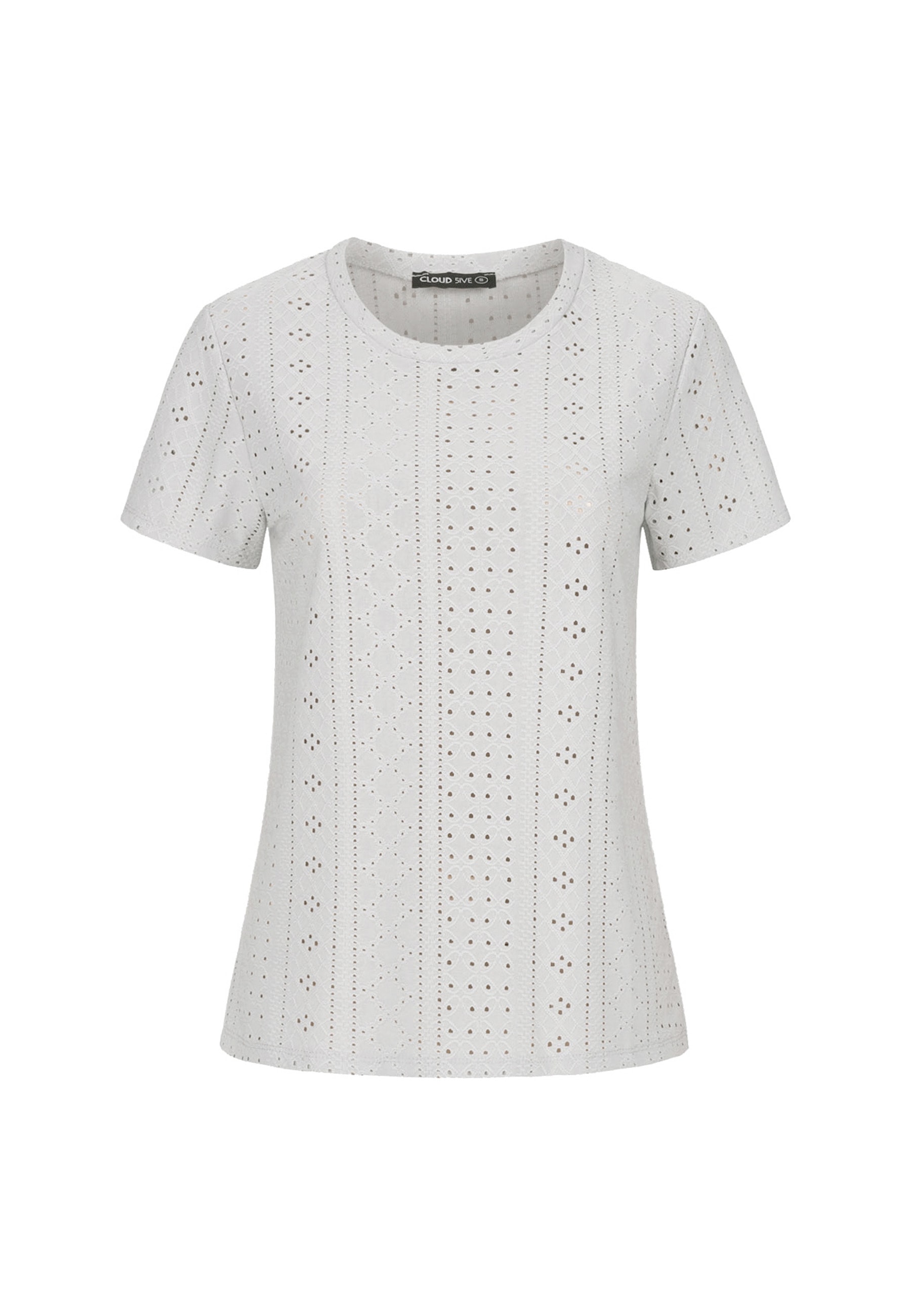 CLOUD 5IVE T-Shirt "CLOUD 5IVE T-Shirt mit Lochmuster und Rundhals" 1 Stk. günstig online kaufen