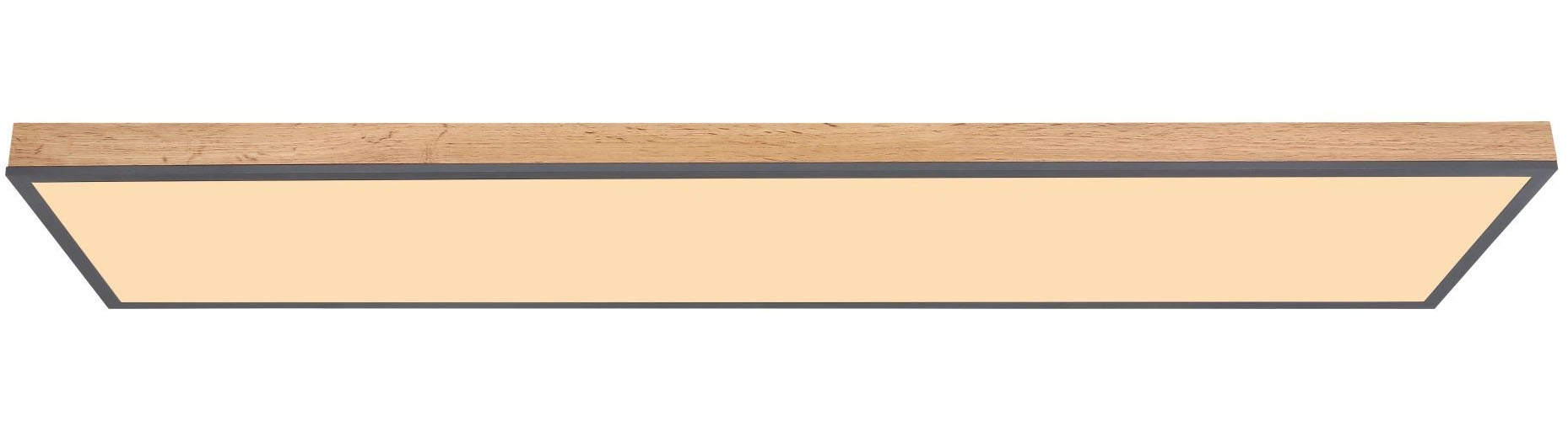 GLOBO LIGHTING LED Deckenleuchte »DORO«, 1 flammig, Leuchtmittel LED-Modul | LED fest integriert, MDF-Rahmen in Holzoptik