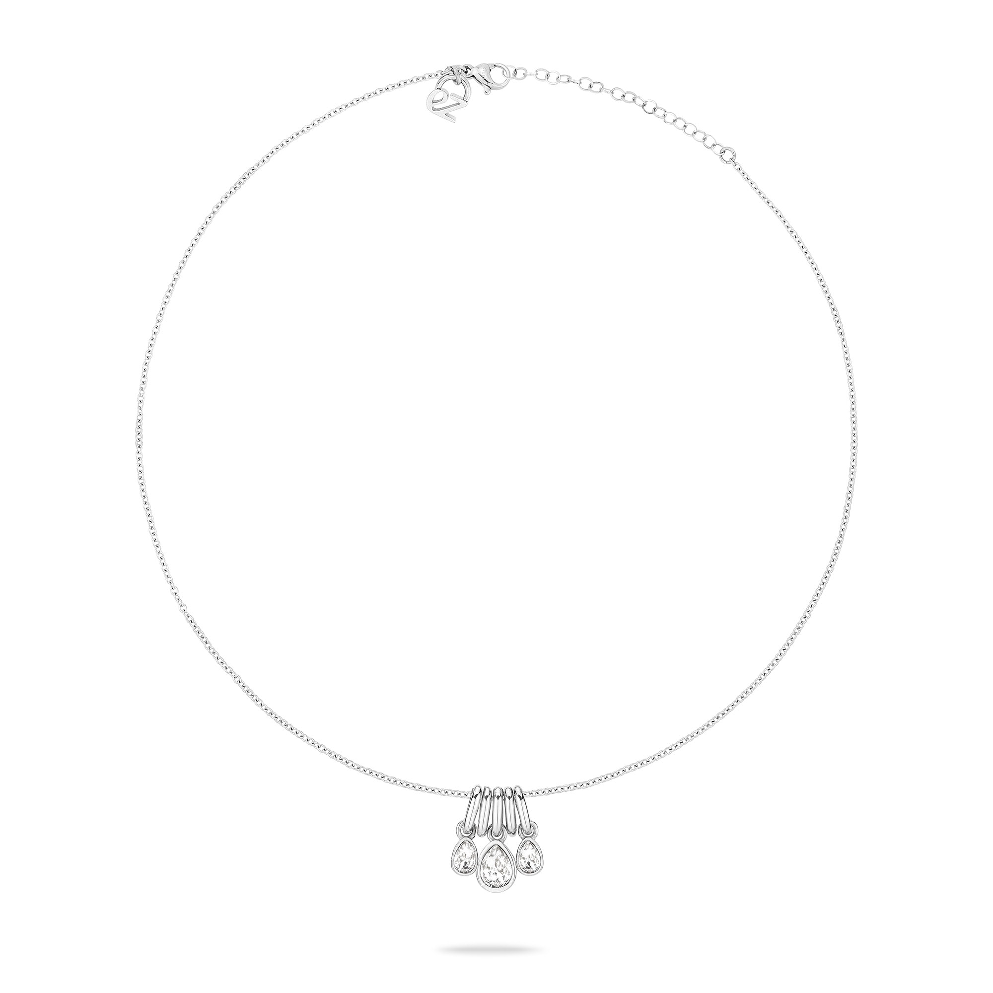 Echtzeit Kette mit Anhänger »Schmuck Geschenk Edelstahl Halskette Like Diamonds Tropfen«, mit Glasstein
