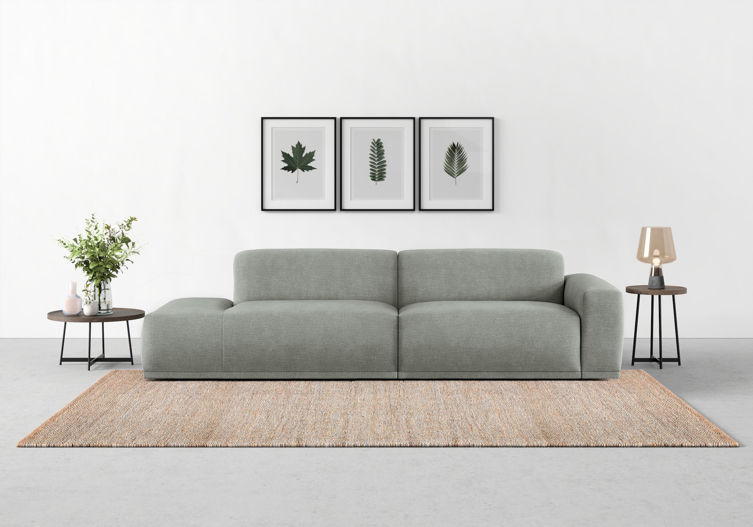 TRENDMANUFAKTUR Big-Sofa "Braga, mit hochwertigem Kaltschaum, Megasofa, in Cord erhältlich", modernes Big-Sofa, Couch mi