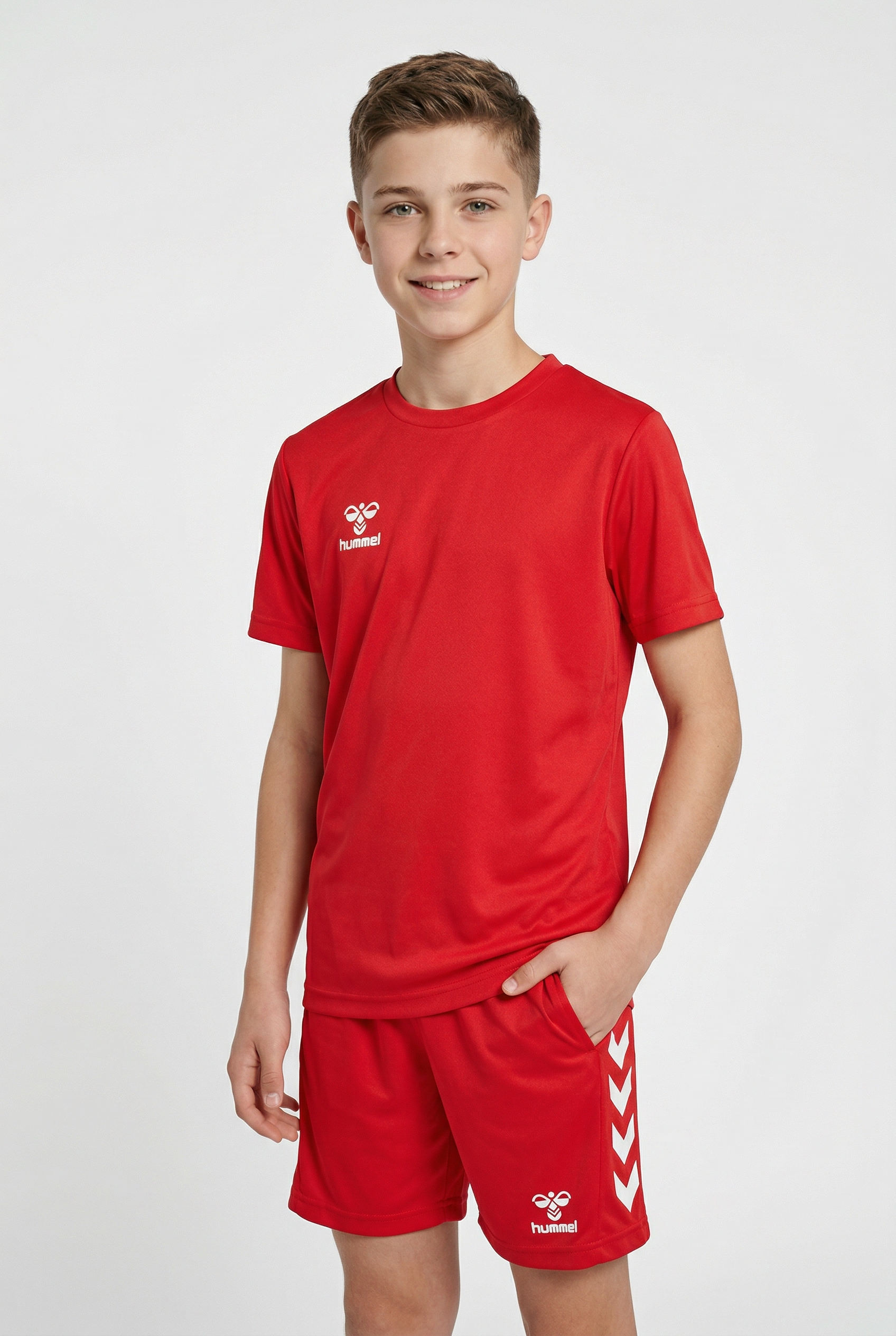 hummel T-Shirt & Shorts "HMLLOGO SET KIDS" Set, 2, 2 tlg. 2-teiliges Set aus T-Shirt und Shorts, pflegeleicht, für Kinder