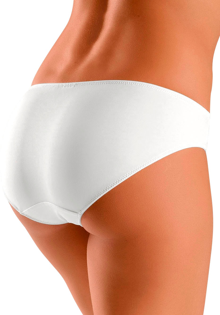 petite fleur Slip, (3 St.), mit leicht transparenter Jacquardspitze an den Seiten