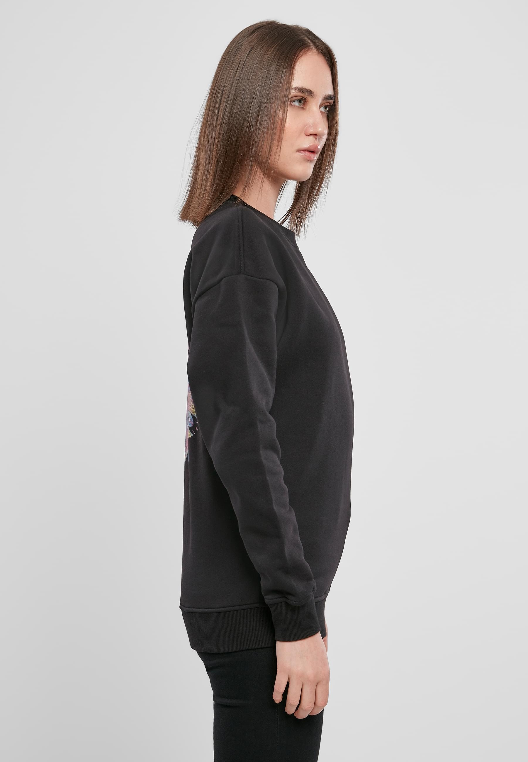 MisterTee Sweater »MisterTee Damen Ladies Psychadelic Mandala Crewneck«, (1 tlg.)