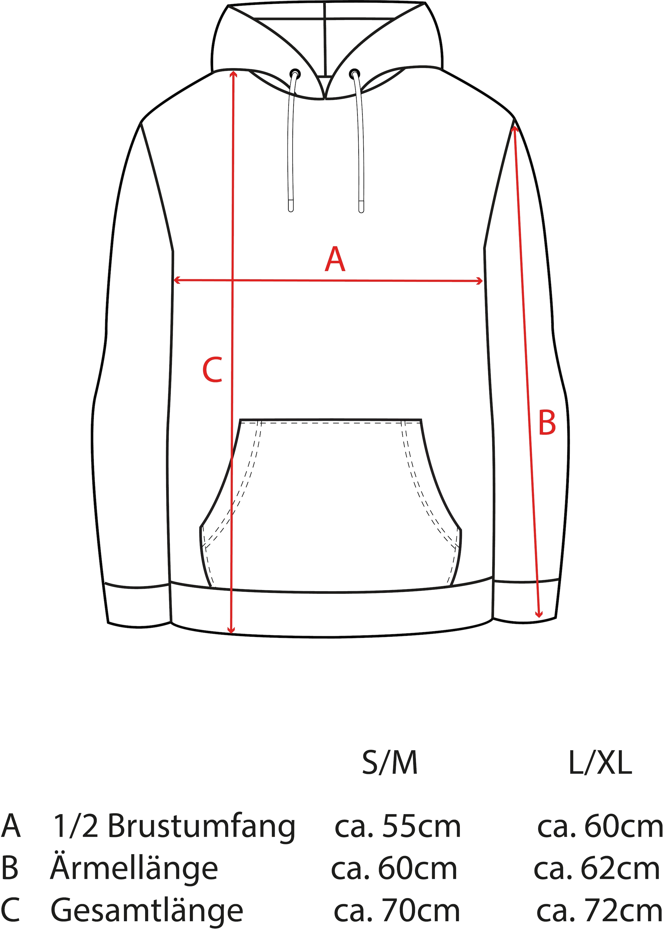 Zwillingsherz Kapuzensweatshirt »"Streifen Strandglück"«, gestreift, Stickererei vorne, Kordelzug; Tasche
