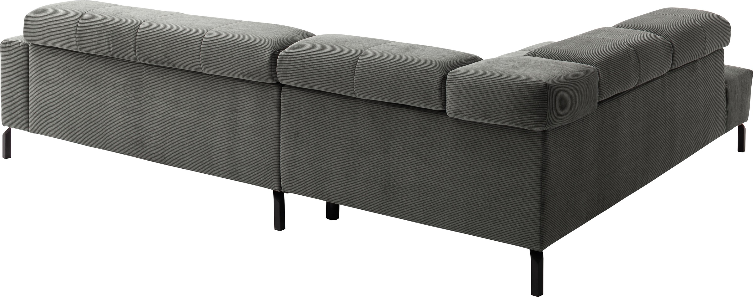 Places of Style Ecksofa »Cleveland, L-Form, incl. Kopfteilverstellung, Breite 276 cm«, wahlweise elektrischer Sitzvorzug