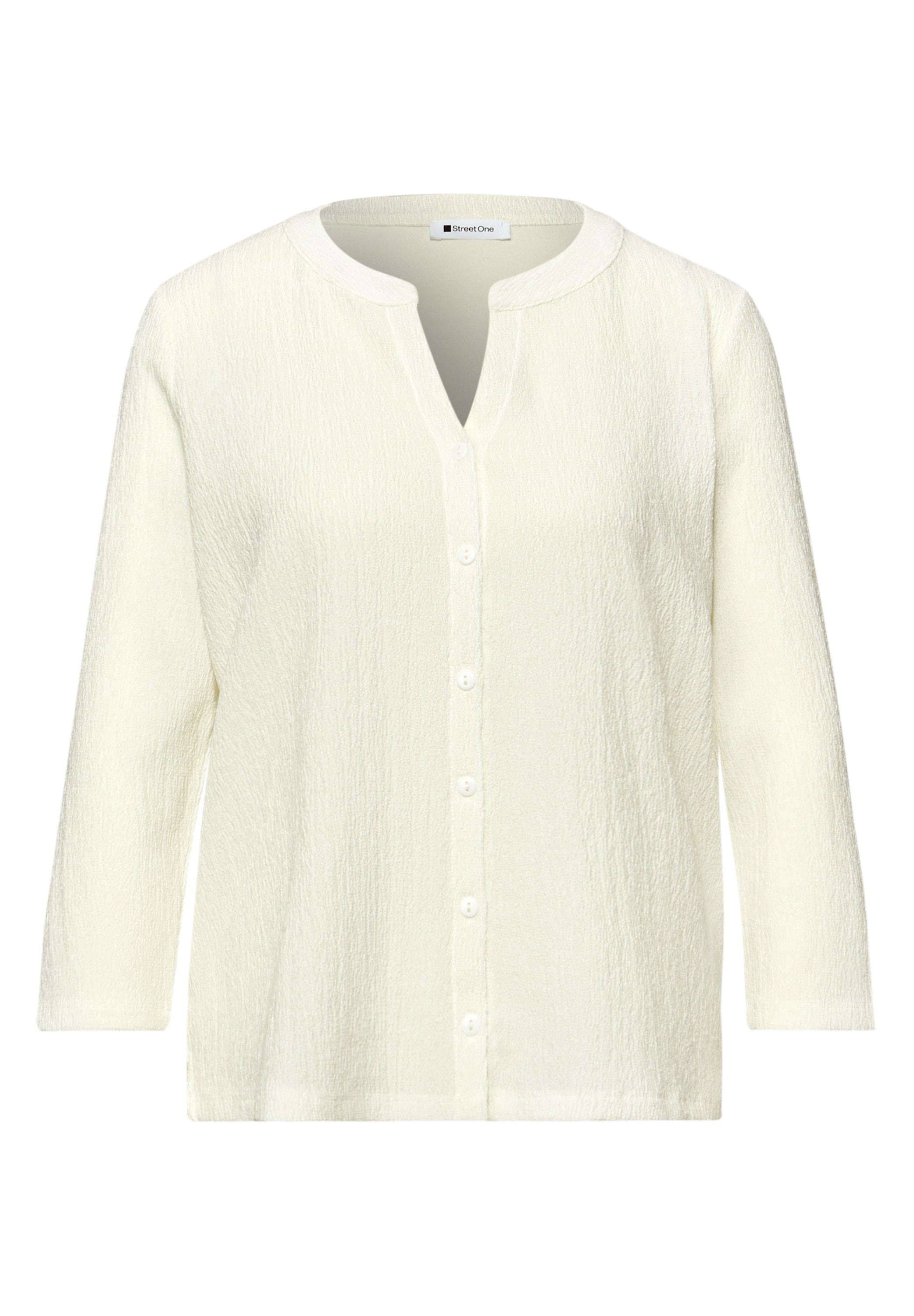 STREET ONE 3/4-Arm-Shirt mit Strukturmix