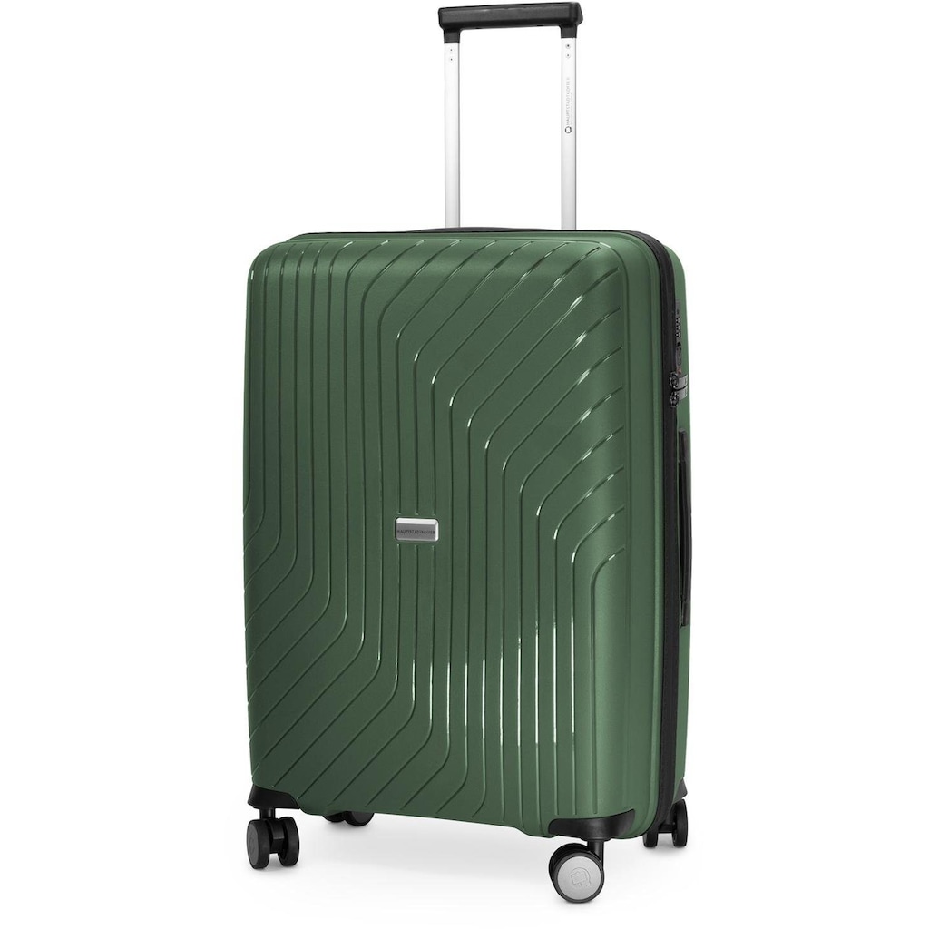 Hauptstadtkoffer Hartschalen-Trolley »TXL, 66 cm, dunkelgrün«, 4 Rollen