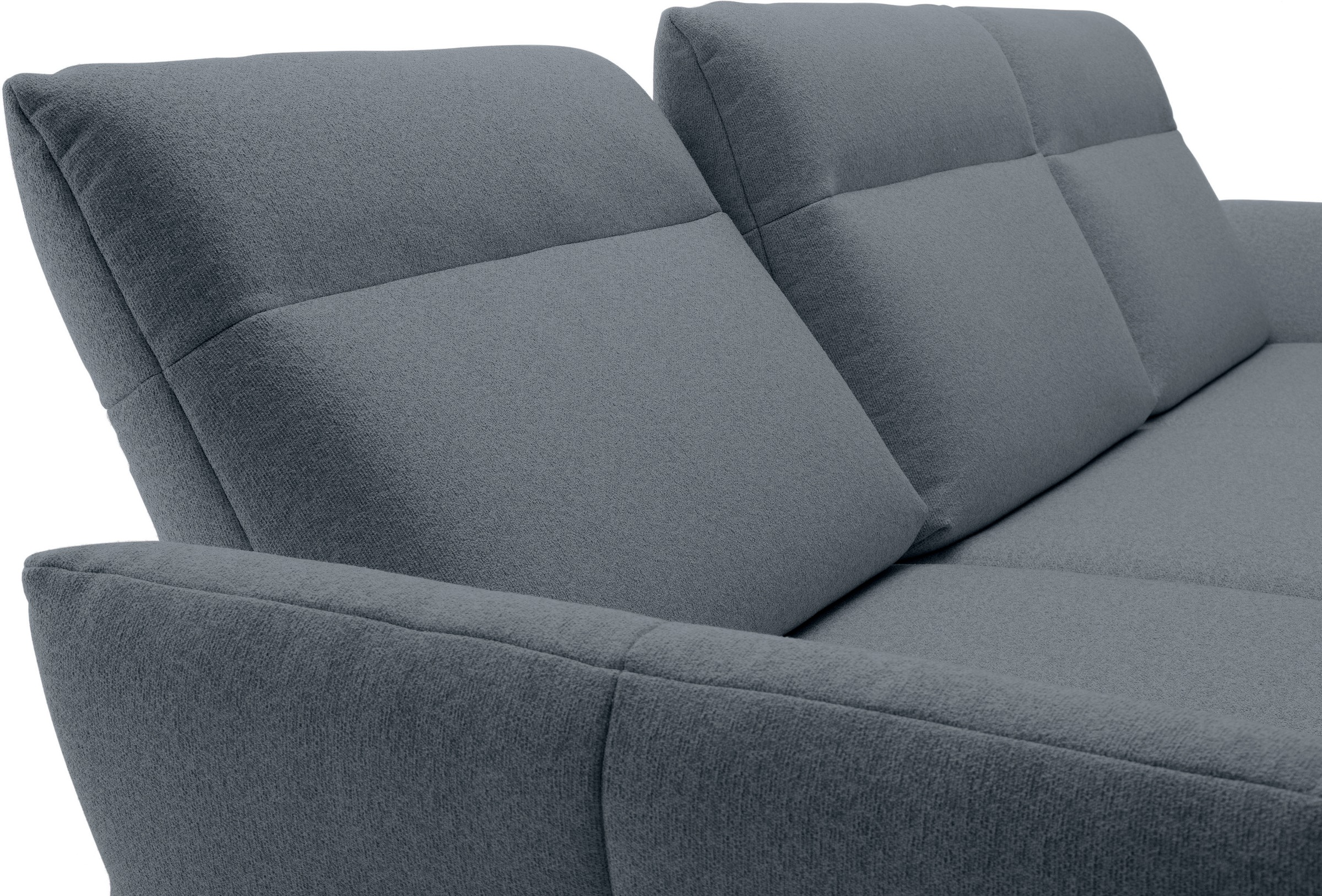 Creation BY ROLF BENZ Ecksofa »CR.460«, Sockel in Eiche, Winkelfüße in Umbragrau, Breite 338 cm