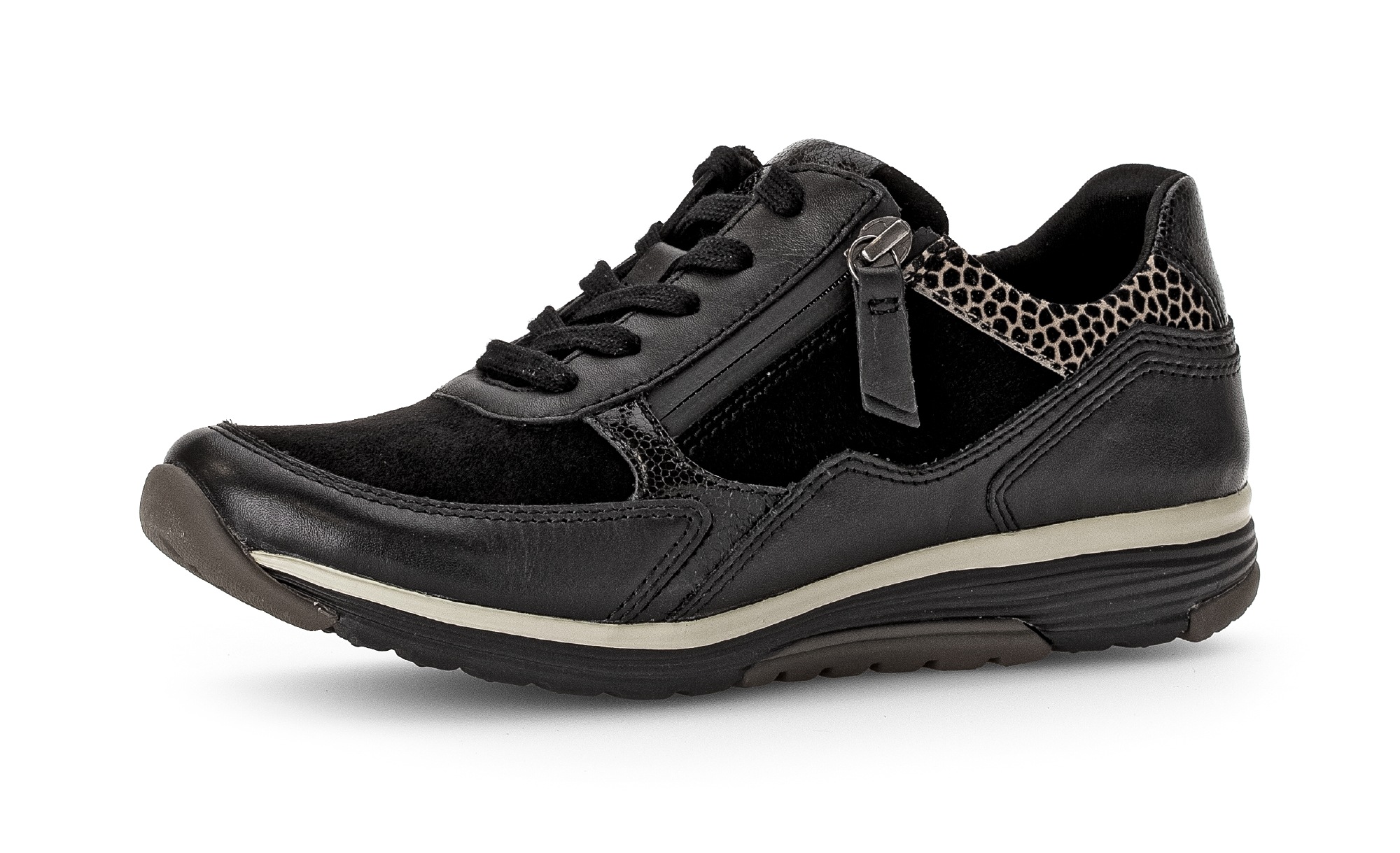 Rollingsoft Keilsneaker, Komfortschuh, Halbschuh, Schnürschuh Mit Logo An Der Ferse