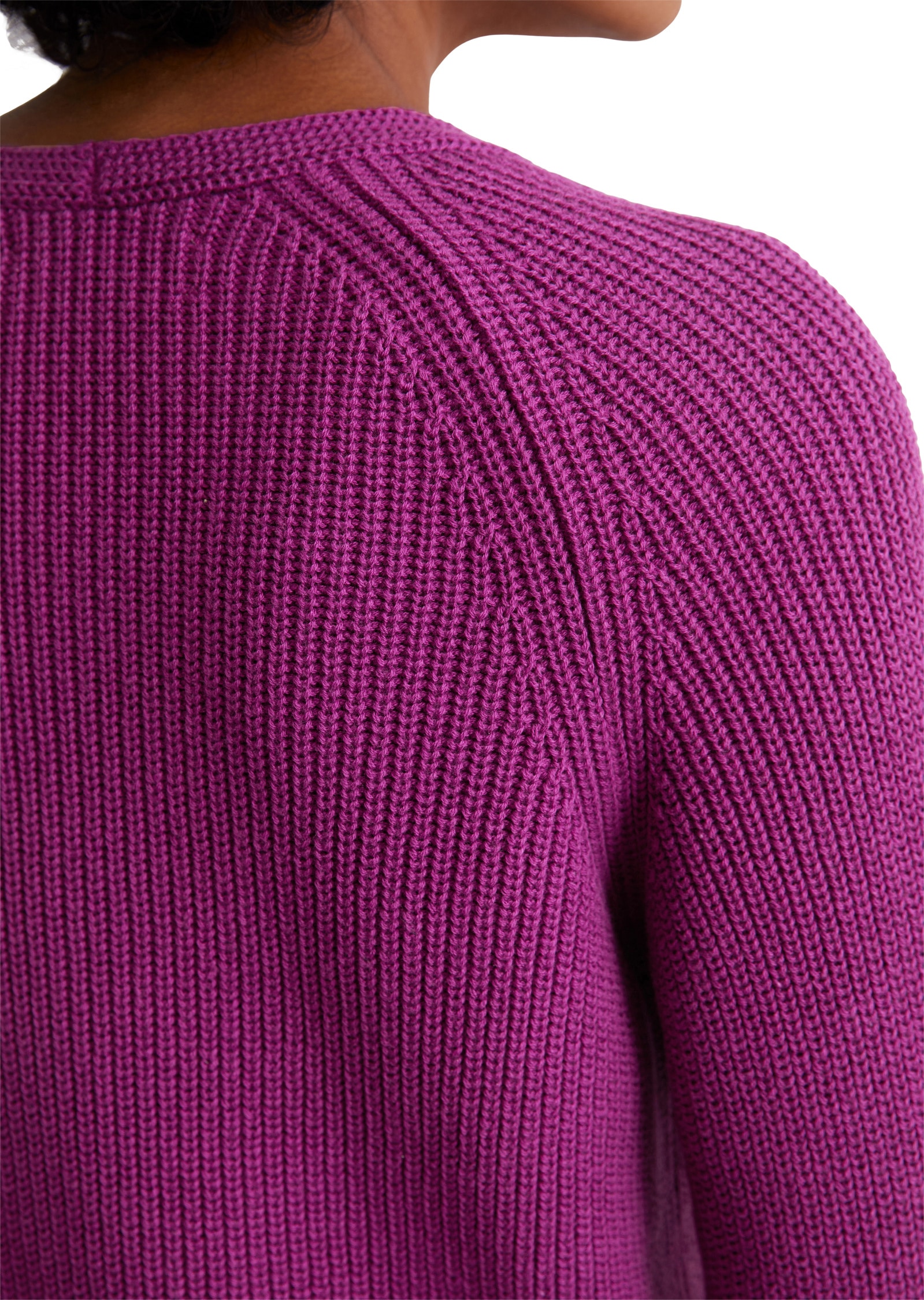 Marc O'Polo V-Ausschnitt-Pullover »aus softem Baumwoll-Garn«