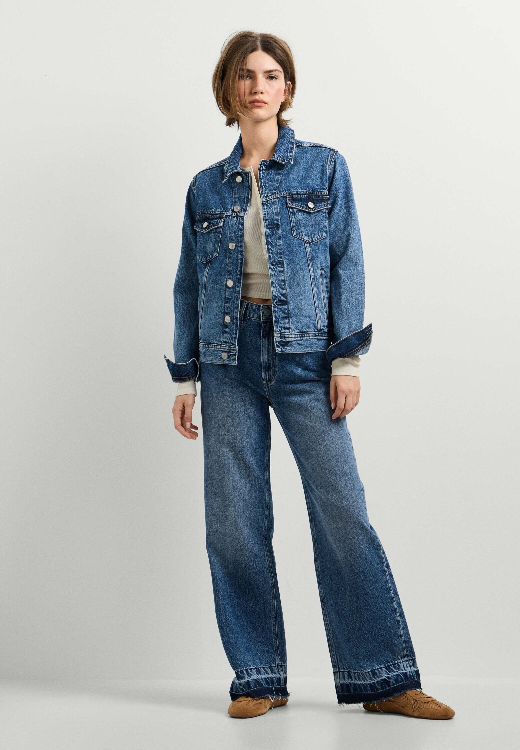 Pepe Jeans Damen Bleu Jacke Crescent Trucker - Bild 3