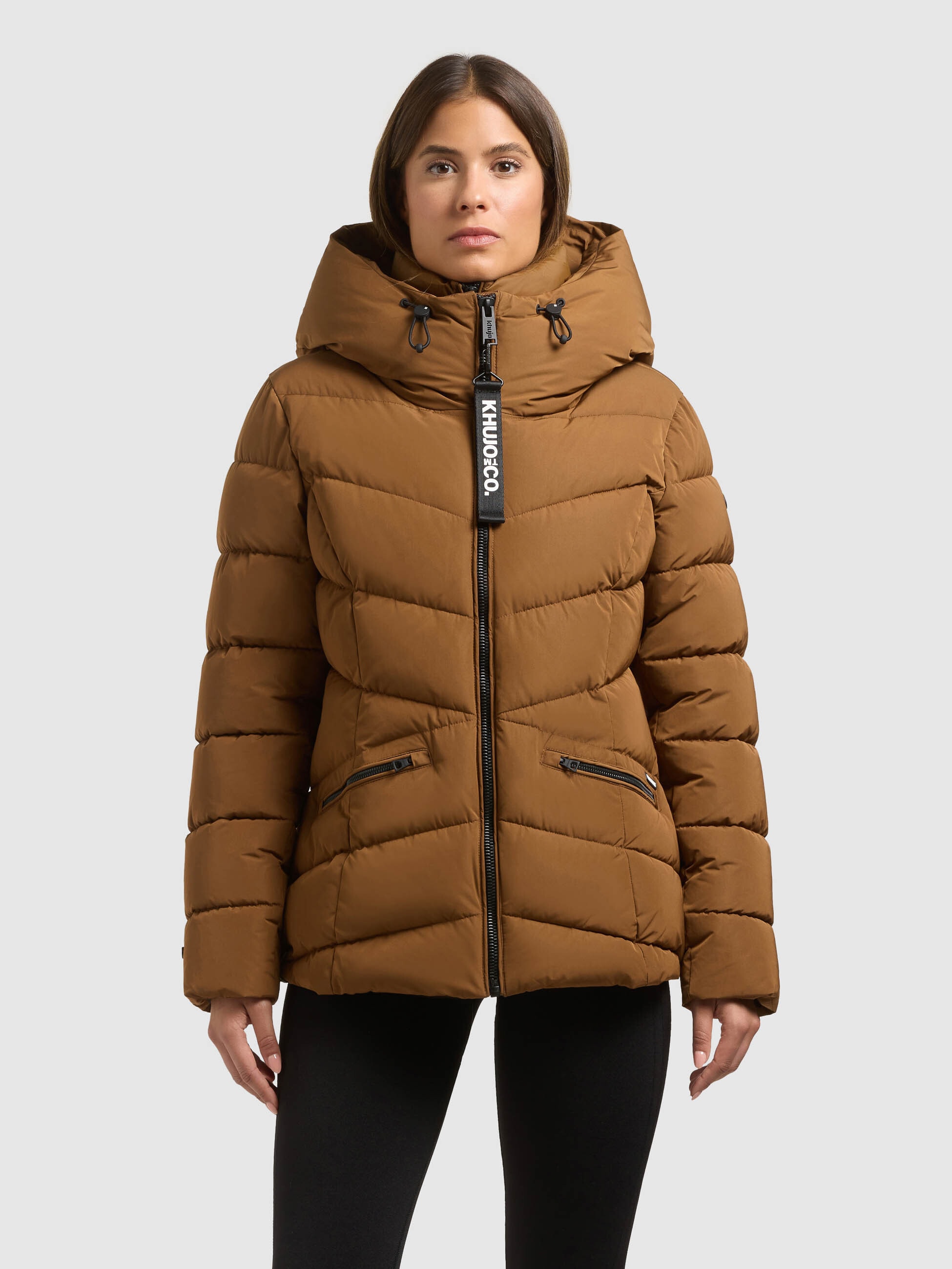 khujo Steppjacke »HERSCH2 - 2IN1 (EINSATZ HERAUSNEHMBAR)« mit Kapuze