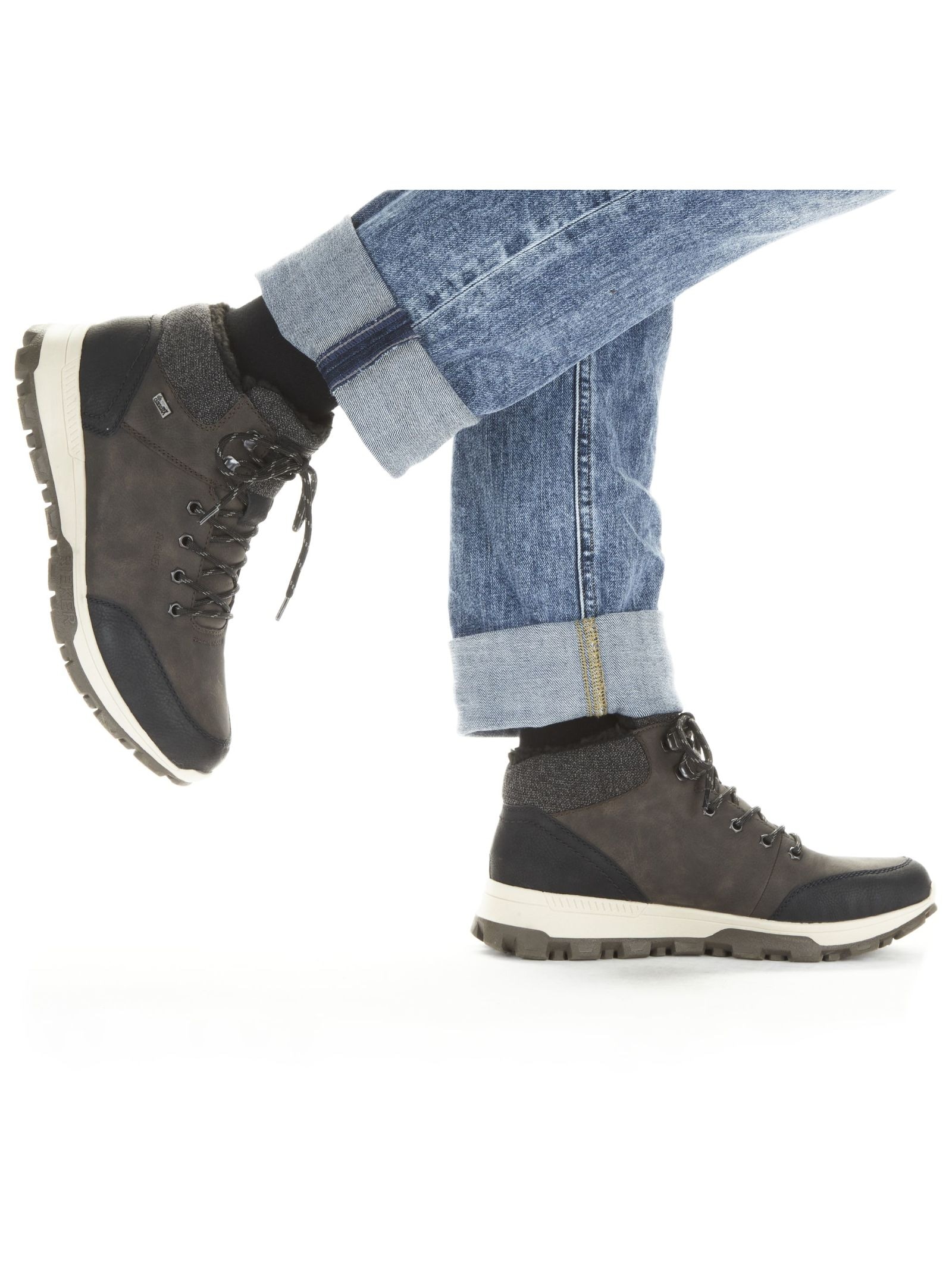 Rieker Schnürstiefelette »Rieker Stiefelette Lederimitat/Textil«
