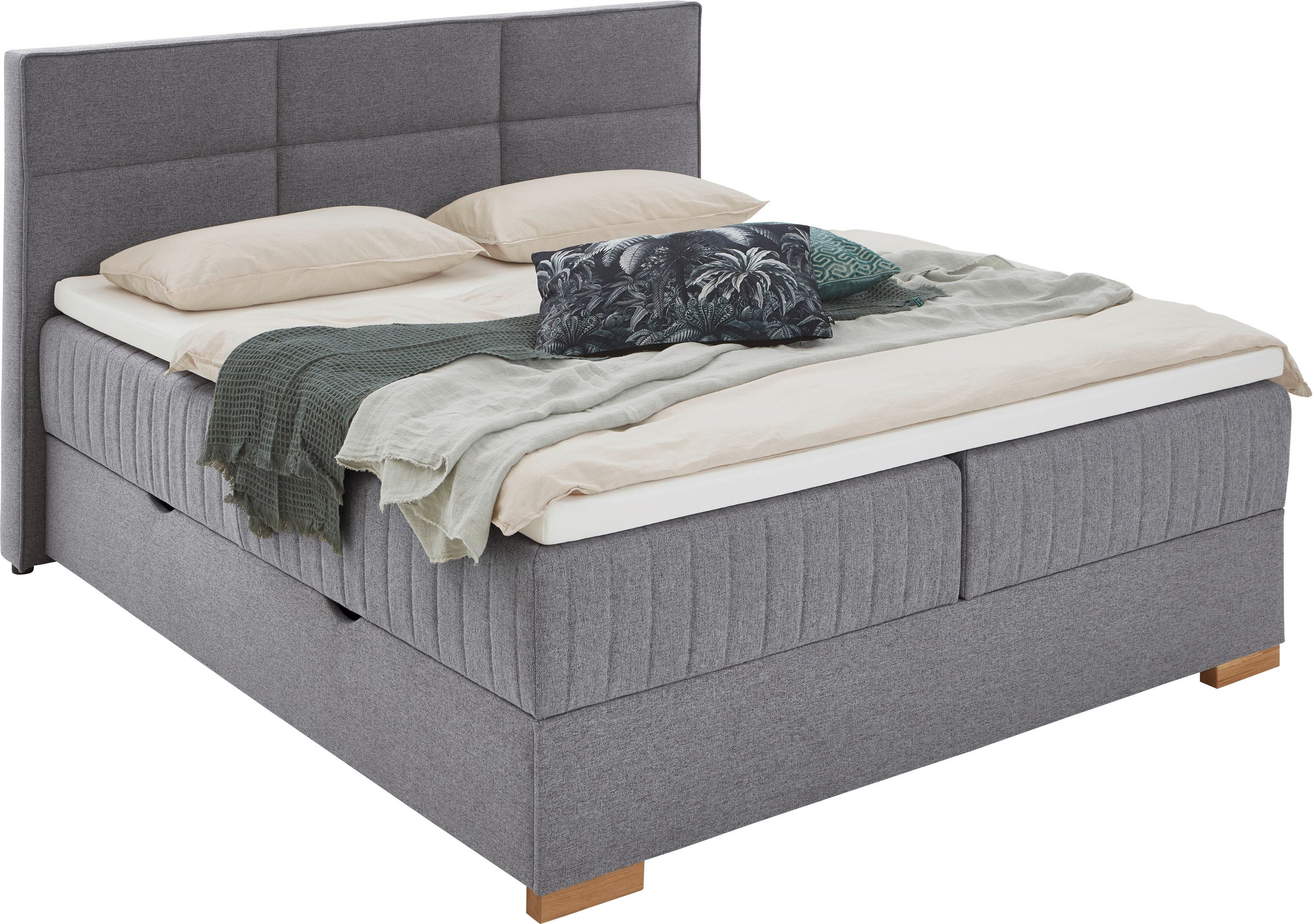meise.möbel Boxspringbett »Tambo«, inkl. Bettkasten & Topper, erhältlich in 120x200cm oder 180x200cm