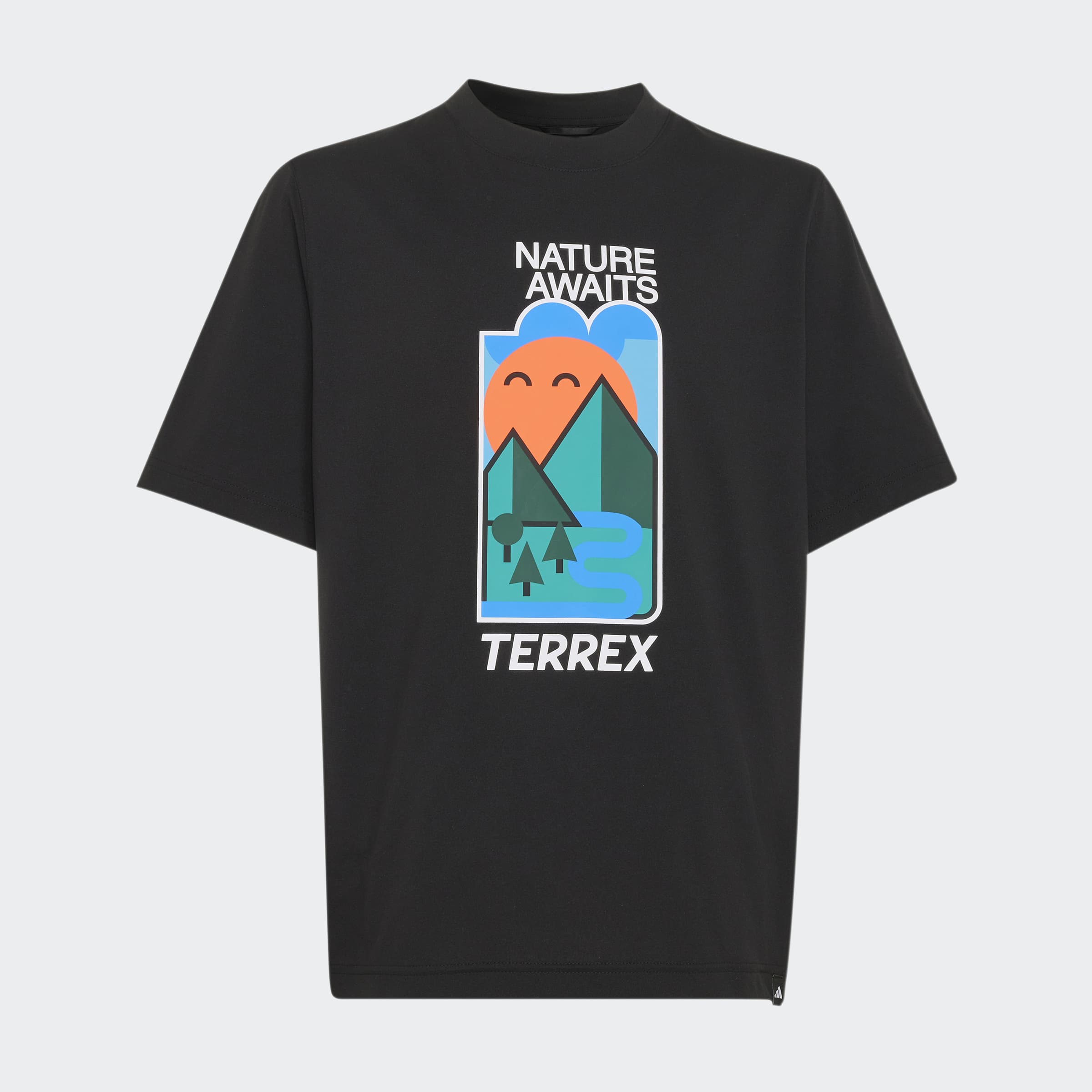 adidas TERREX Funktionsshirt "KIDS XPLORIC GRAPHIC TECH" mit climacool Technologie, Kurzarm, ohne Verschluss, für Kinder