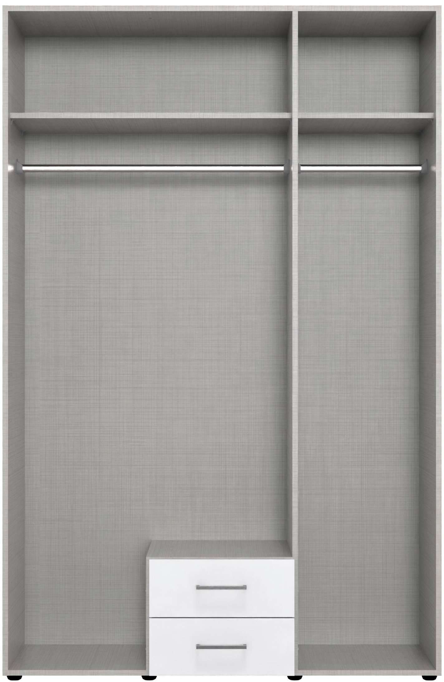 Wimex Kleiderschrank »Mugano, in vielen Breiten, 208 oder 236cm hoch, Made in Germany«, (mit langen oder kurzen Griffen aus Metall), wahlweise mit oder ohne Spiegel, mit Schubladen