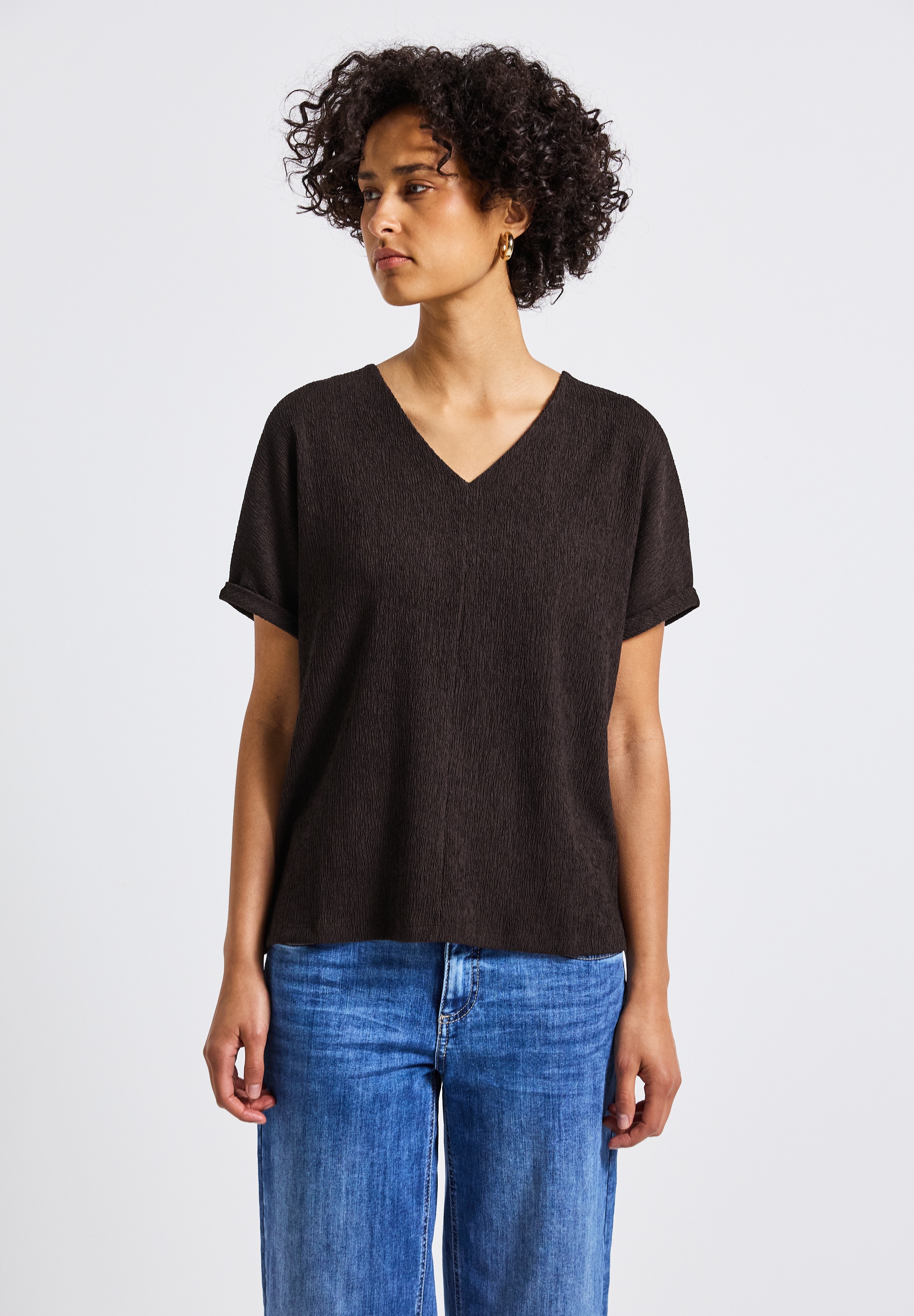 STREET ONE T-Shirt, mit V-Ausschnitt günstig online kaufen