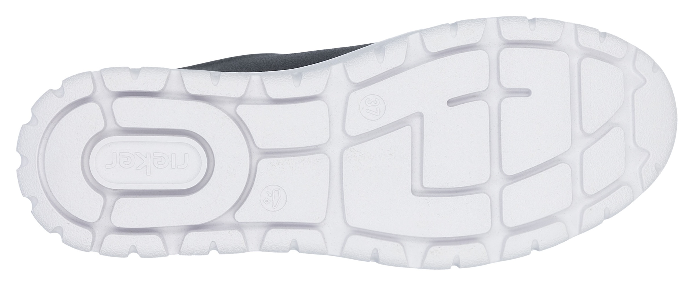 Rieker Sneaker, Schnürschuh, Halbschuh, Freizeitsneaker, seitlicher Reißverschluss