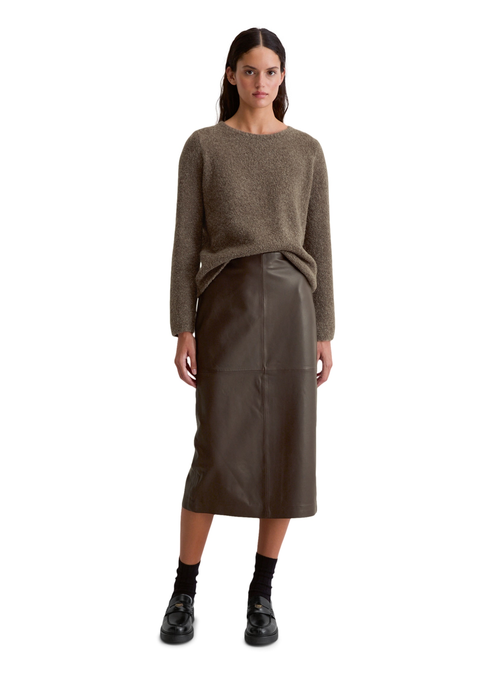 Marc O'Polo Rundhalspullover »aus Schurwolle-Alpakawolle-Mix«