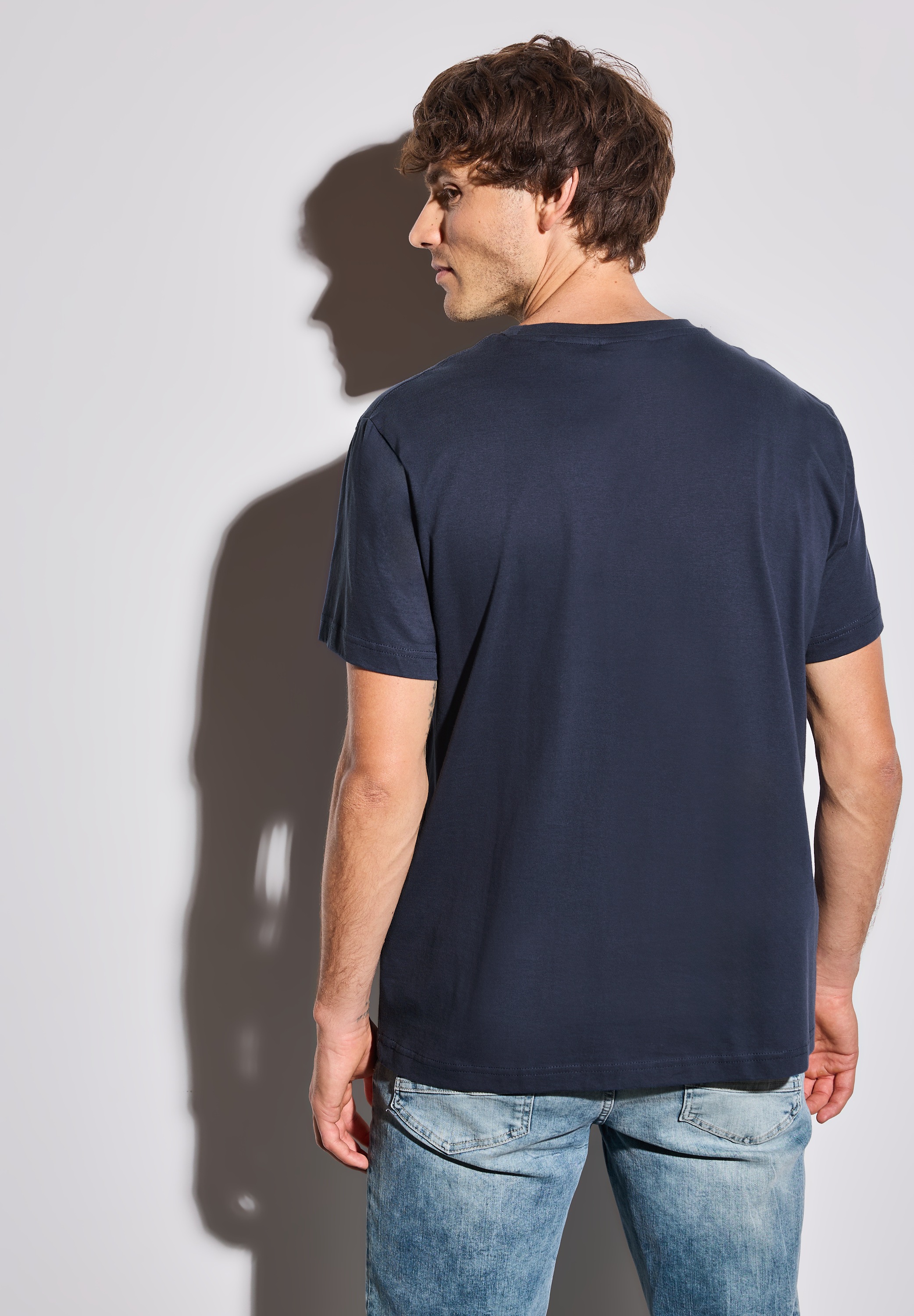 STREET ONE MEN T-Shirt aus reiner Baumwolle günstig online kaufen