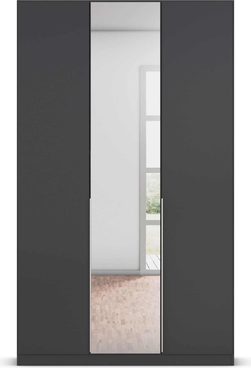rauch Drehtürenschrank »Kleiderschrank Schrank Garderobe AGORDO mit Dekor- oder Hochglanzfront«, (in zwei Griff-Farben), durchdachte Innenausstattung, in 6 Breiten und 2 Höhen MADE IN GERMANY
