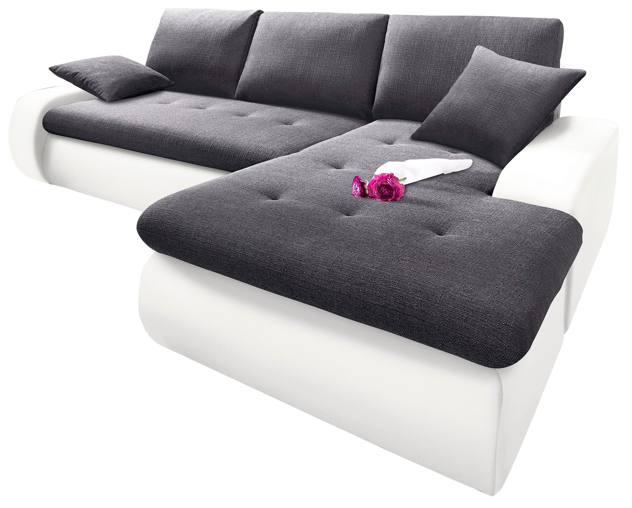 TRENDMANUFAKTUR Ecksofa "Indie, modern und bequem, Materialmix, OTTOs Choic günstig online kaufen
